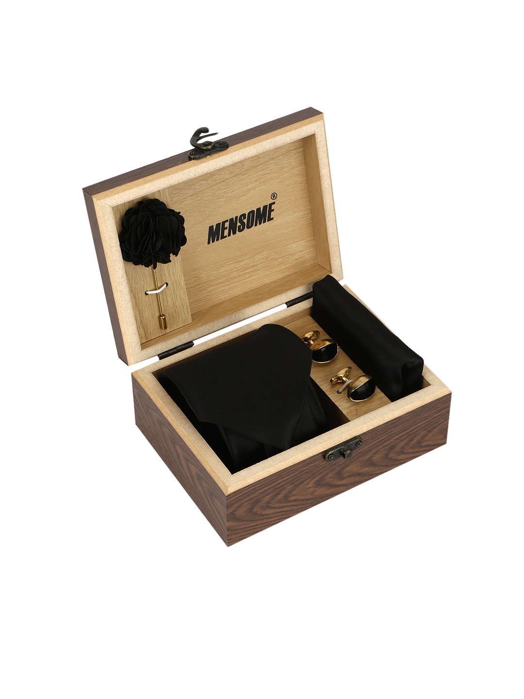 

MENSOME Men Black & Gold-Toned Accessory Gift Set