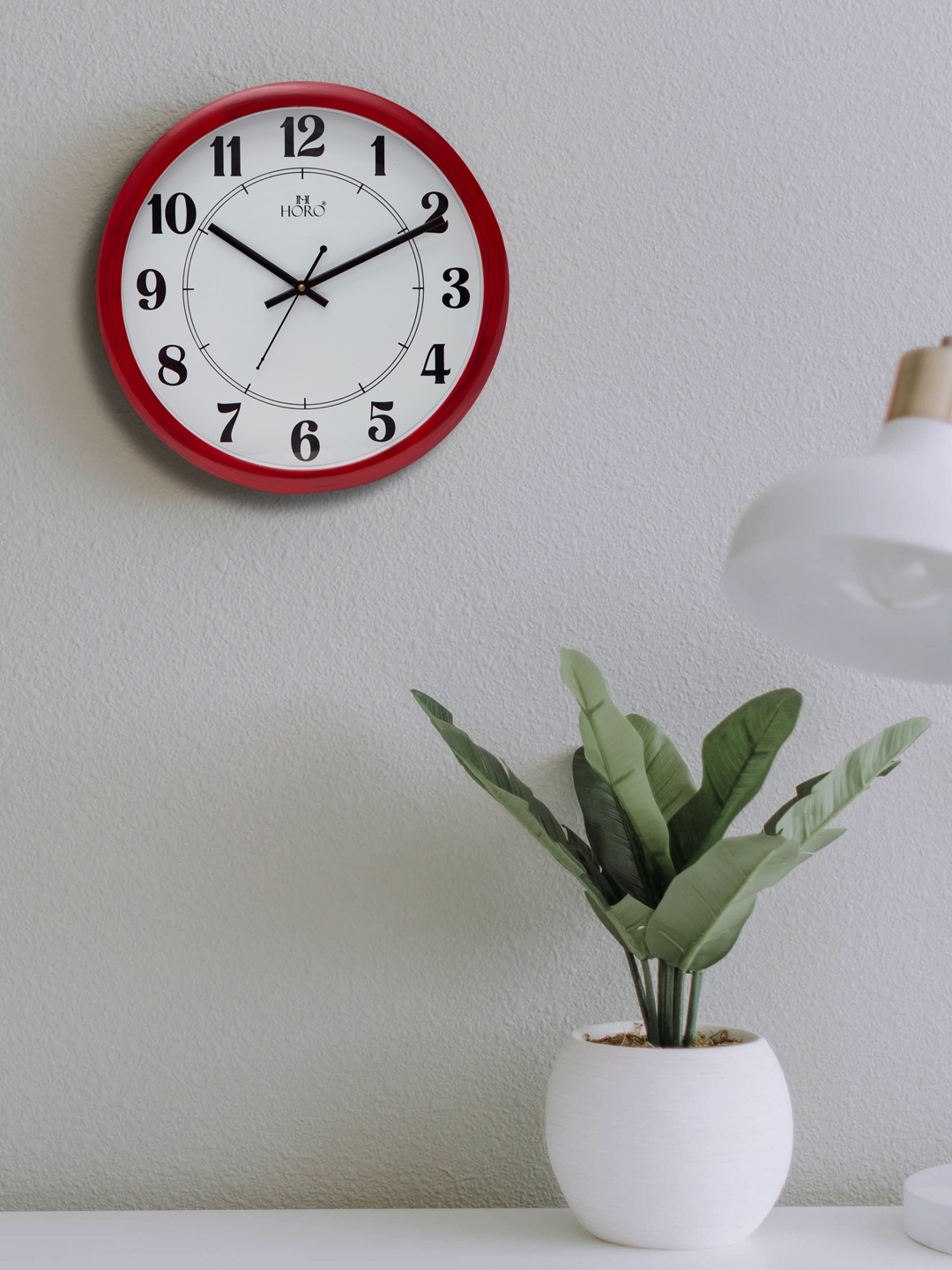 

Horo White Handcrafted Geometric Solid 30 cm Analogue Wall Clock