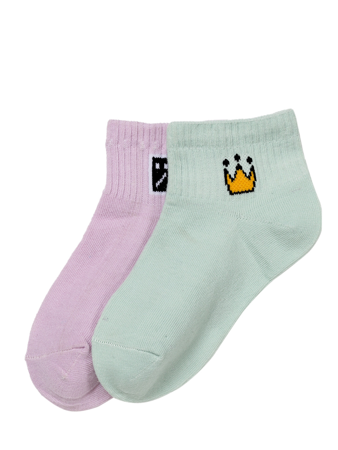 

J Style Kids Pack of 2 Ankle Length Socks, Green