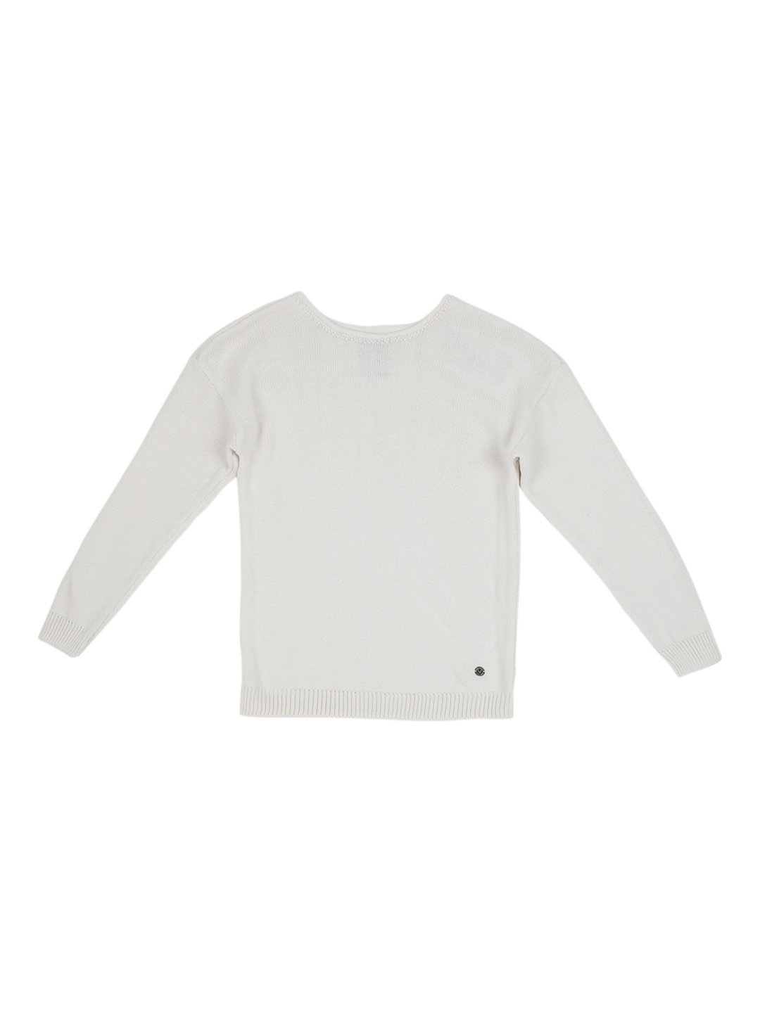 

Allen Solly Junior Girls White Solid Pullover Sweater