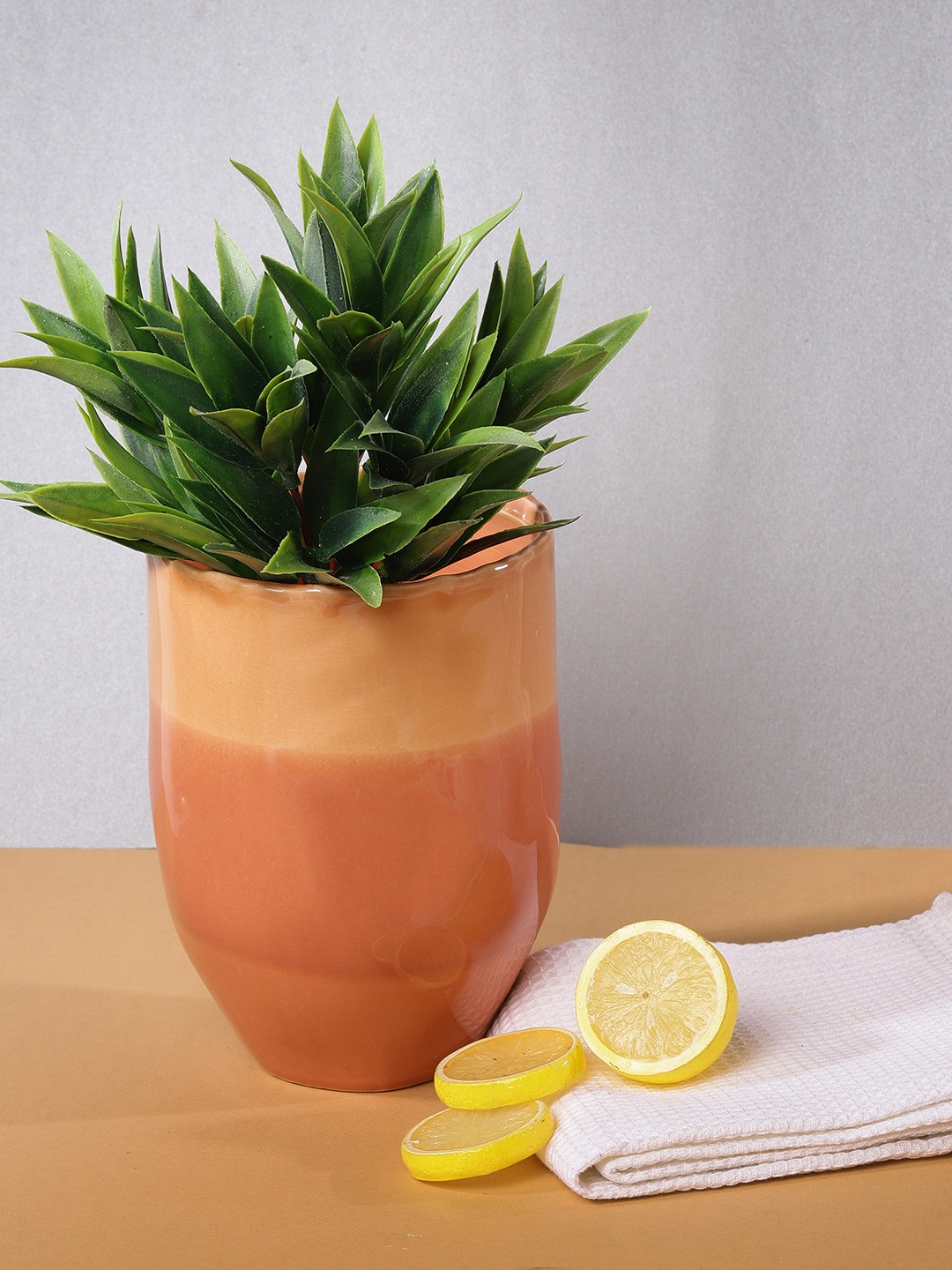 

Chumbak Peach-Coloured Morning Tune Ceramic Vase