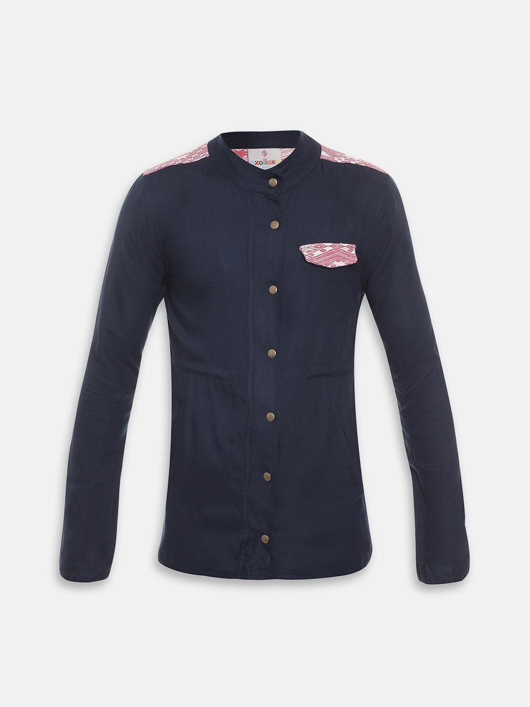 

Oxolloxo Girls Blue Solid Tailored Jacket