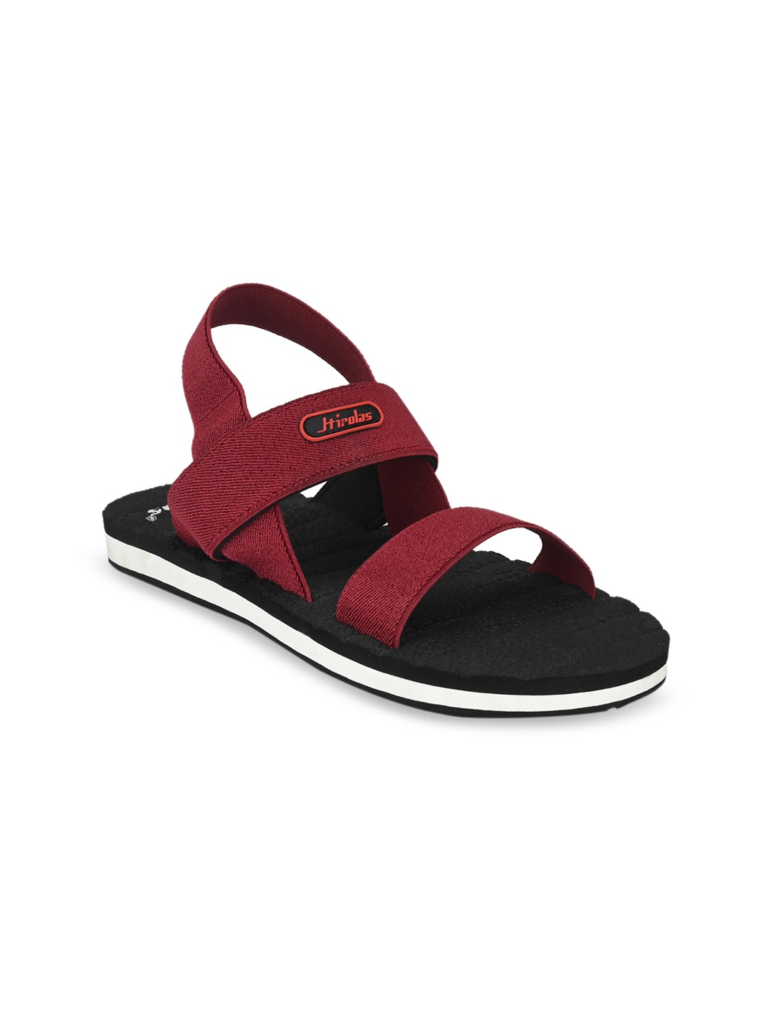 

HIROLAS Men Maroon Slip-On Flip-Flops