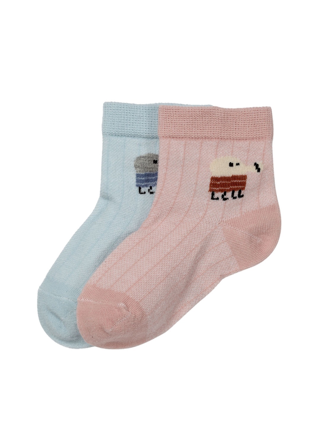 

J Style Kids Pack of 2 Ankle Length Socks, Pink