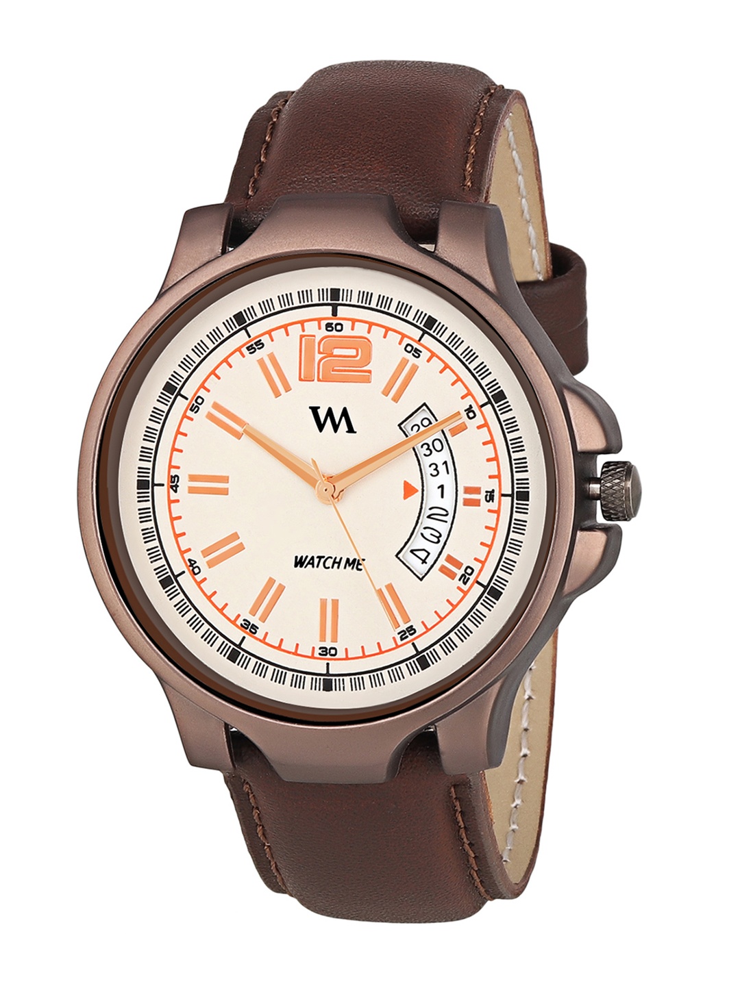 

WM Men Cream-Coloured Analogue Watch DDWM-019