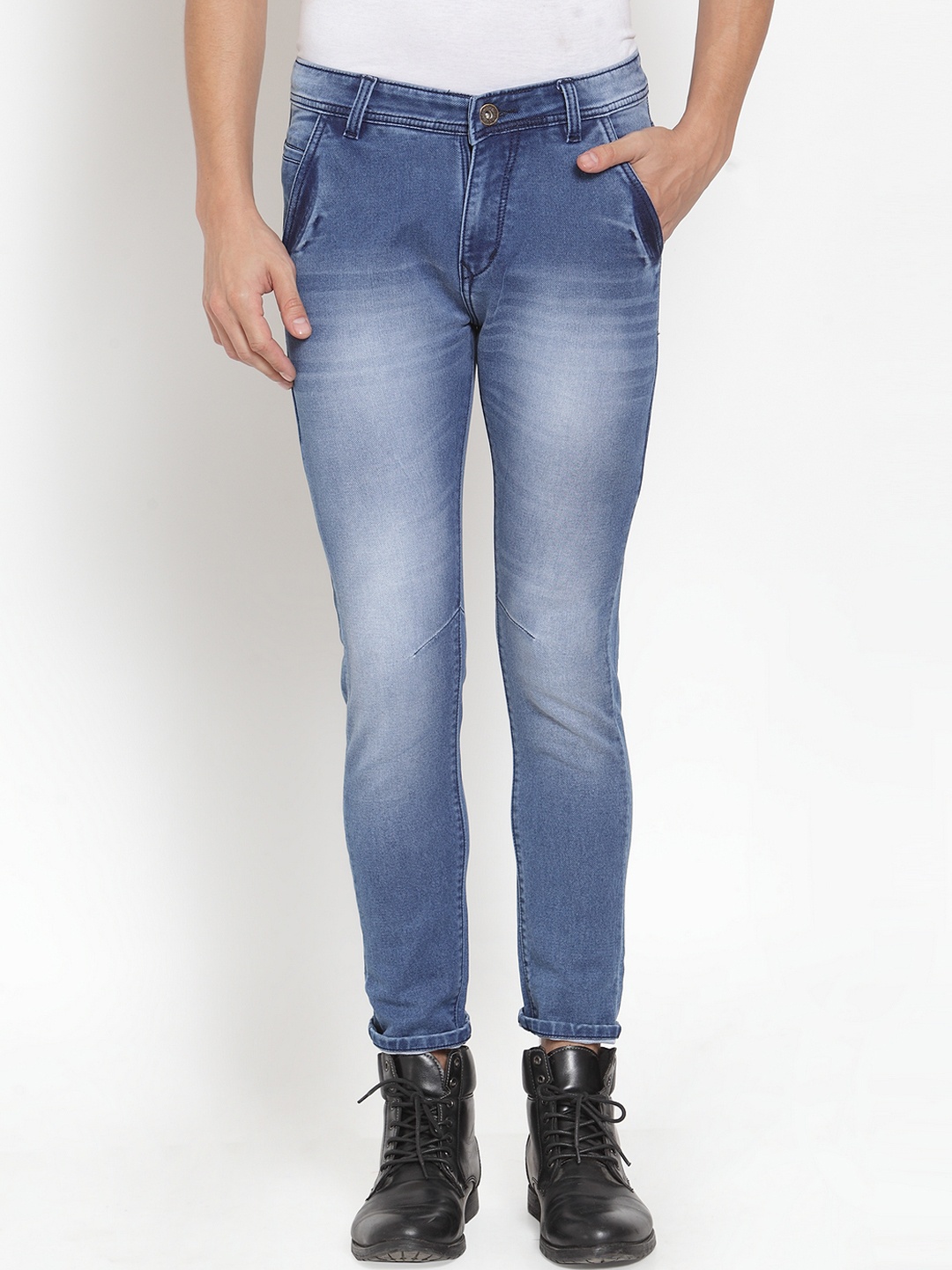 

Rodamo Men Blue Slim Fit Mid-Rise Clean Look Stretchable Jeans