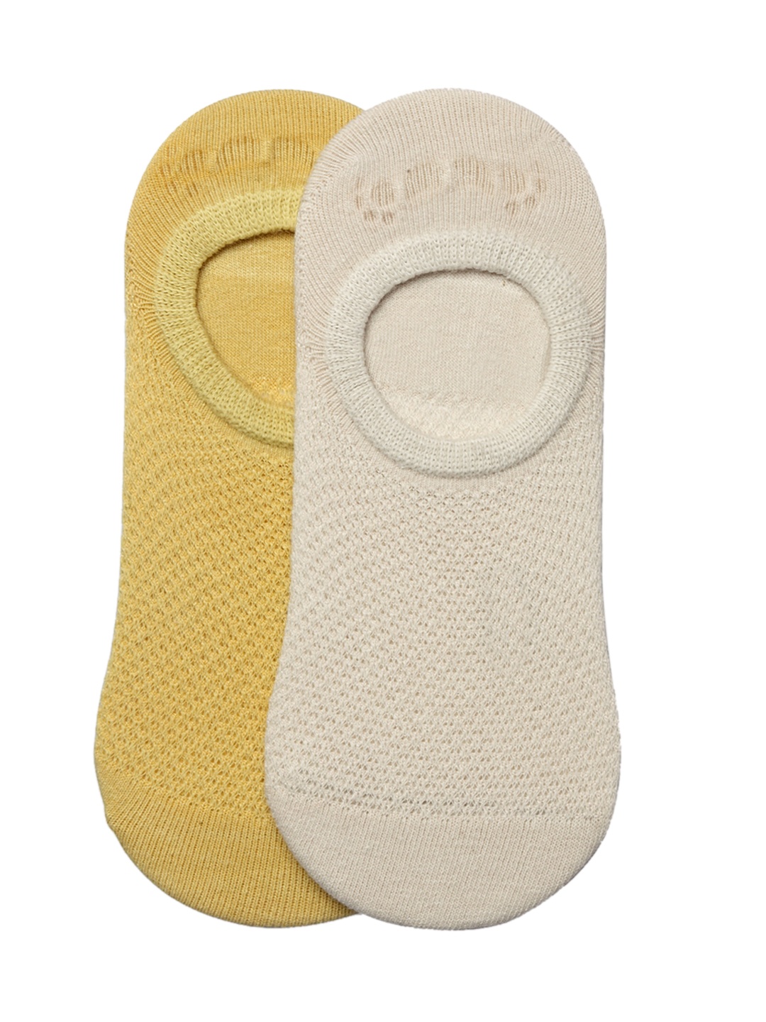 

J Style Kids Pack of 2 Shoe Liners Socks, Yellow