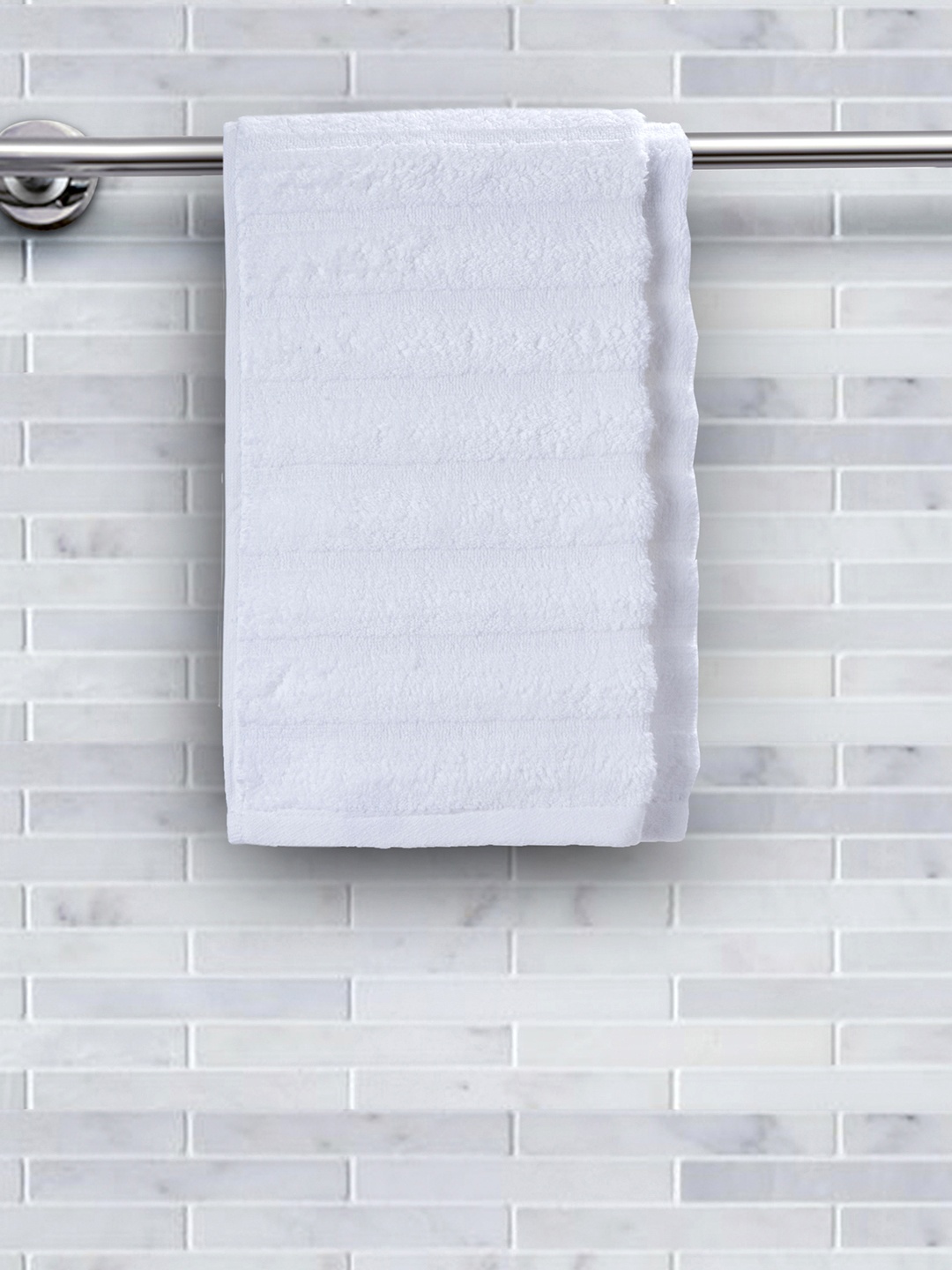 

MASPAR Set of 2 White Solid Casper 550GSM Cotton Hand Towels