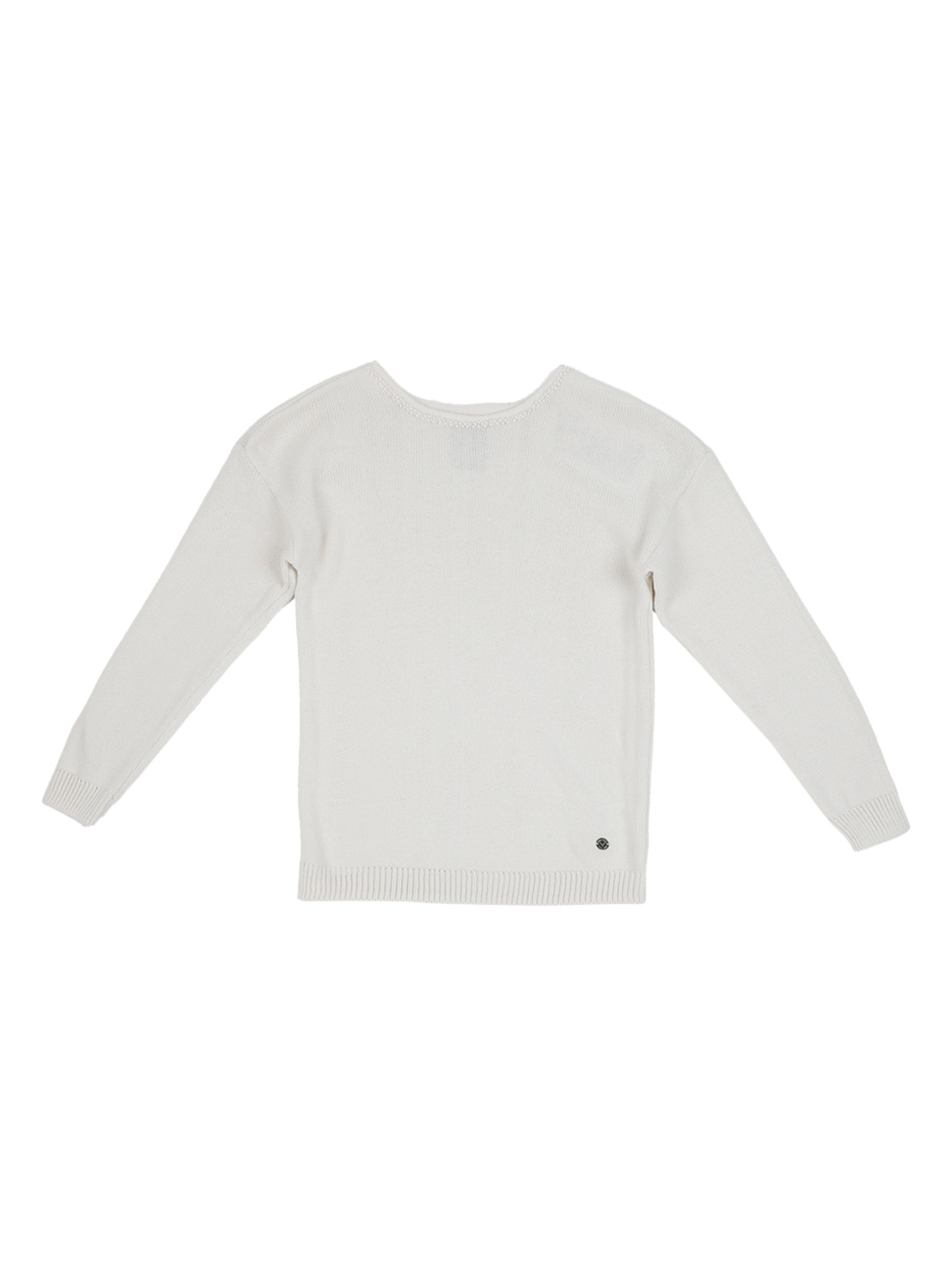 

Allen Solly Junior Girls White Solid Pullover Sweater