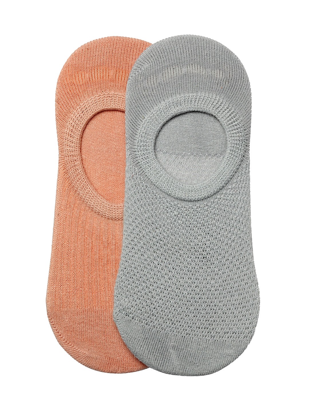 

J Style Kids Pack of 2 Solid Shoe Liners Socks, Peach