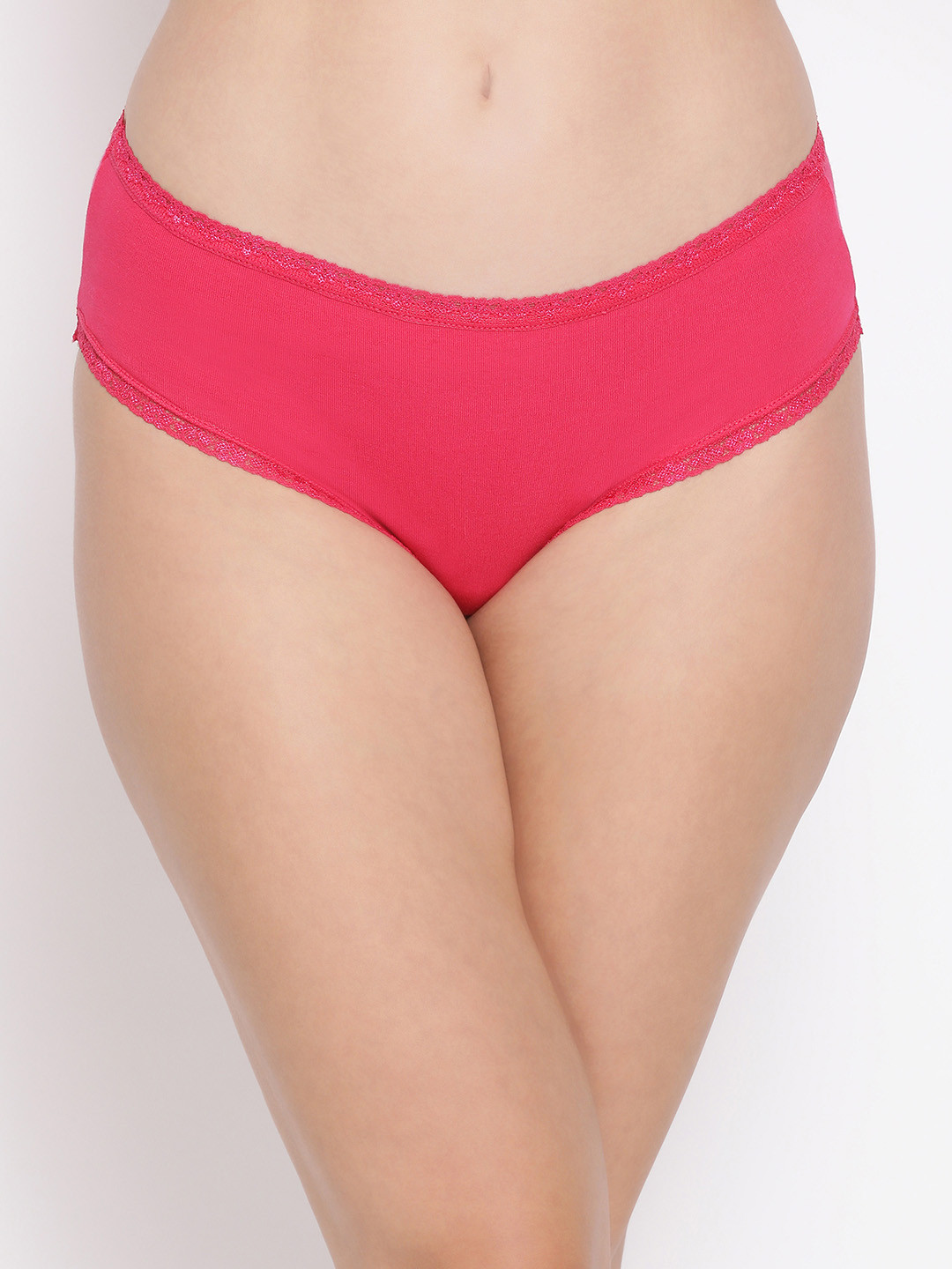 

Clovia Women Pack Of 2 Cotton Hipster Briefs COMPNC761S, Pink