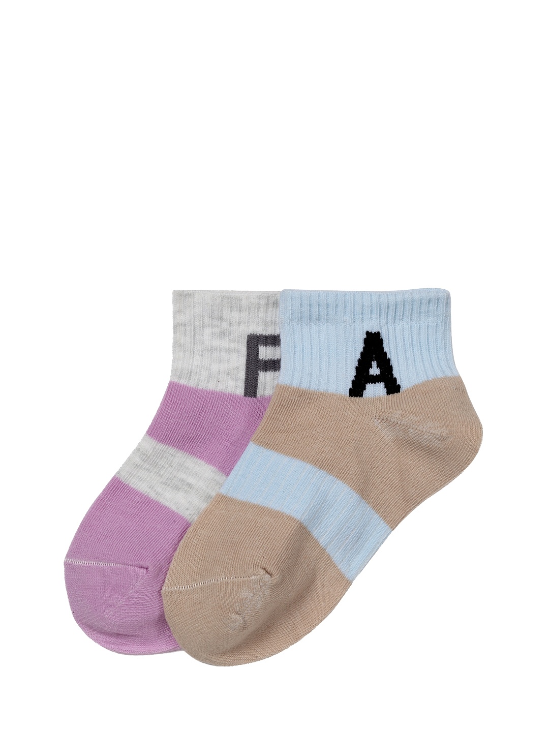 

J Style Kids Pack of 2 Ankle Length Socks, Pink