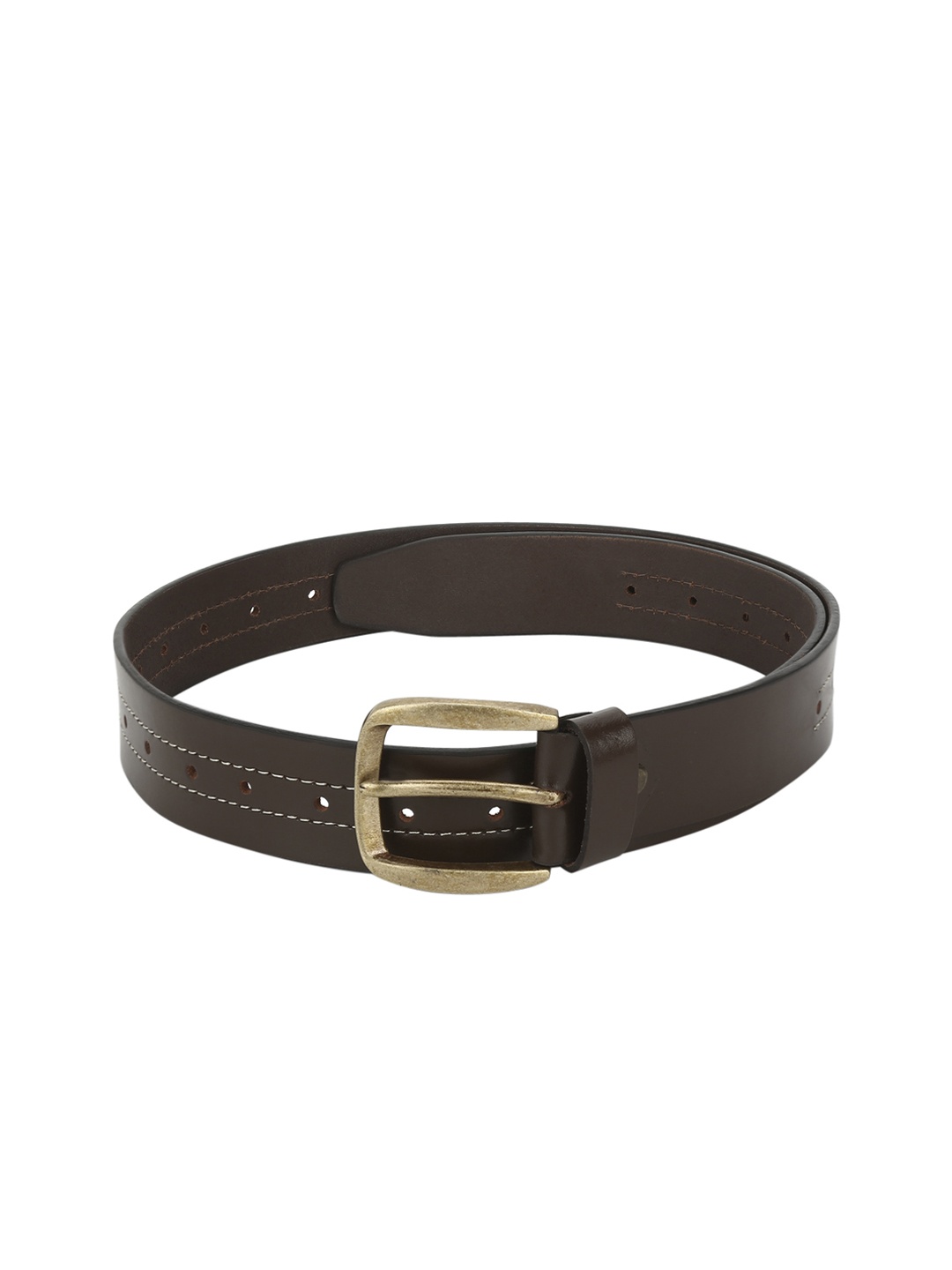 

Red Tape Men Brown Solid Leather Belt