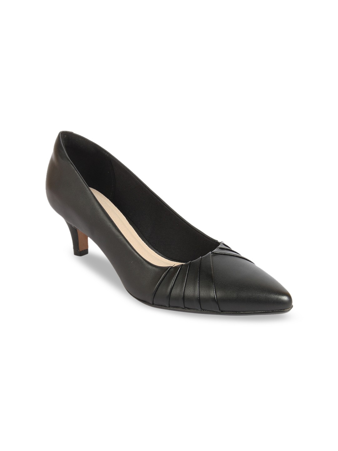 

Clarks Women Black Solid Pumps