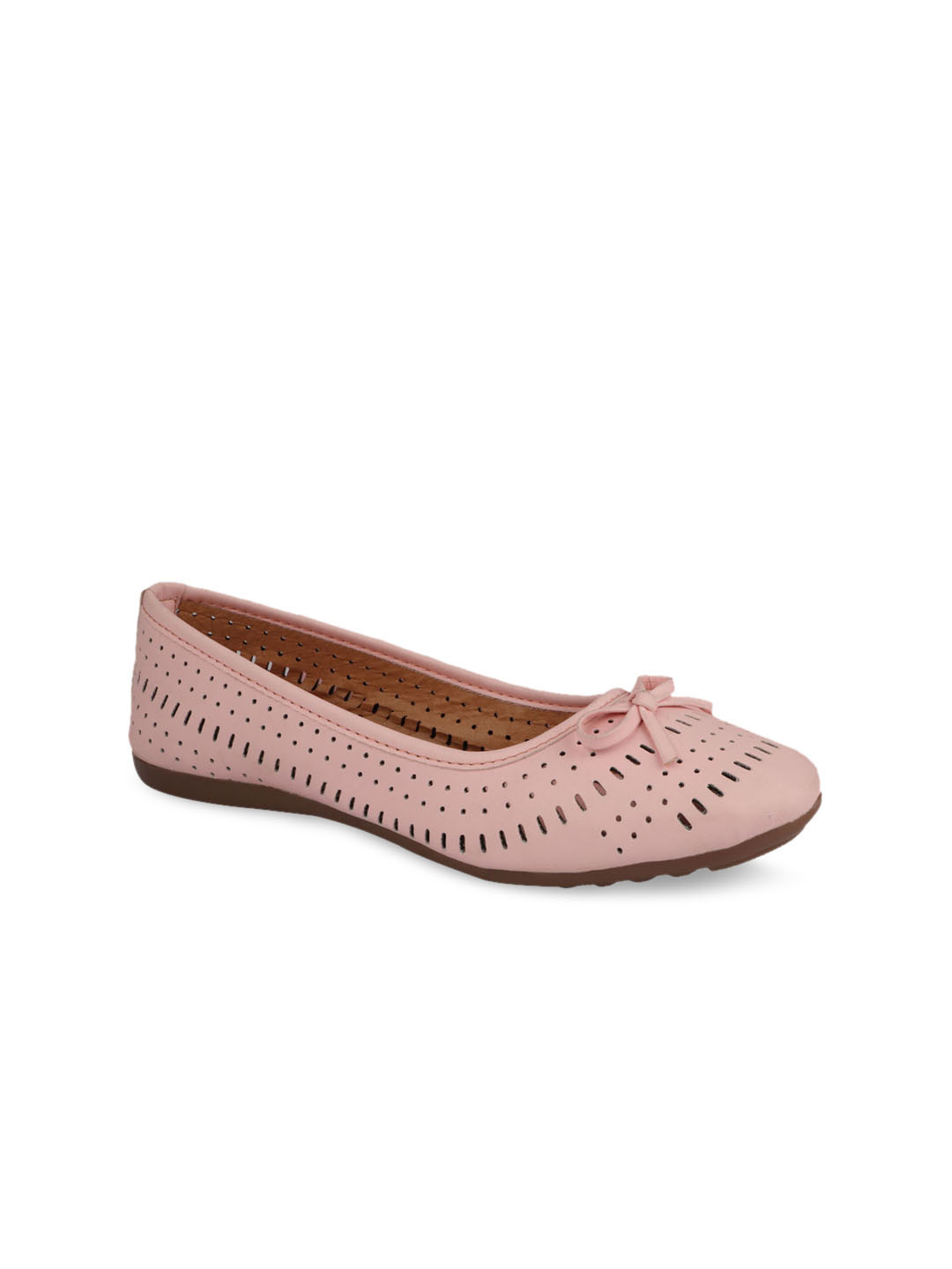 

Shoetopia Women Pink Solid Ballerinas