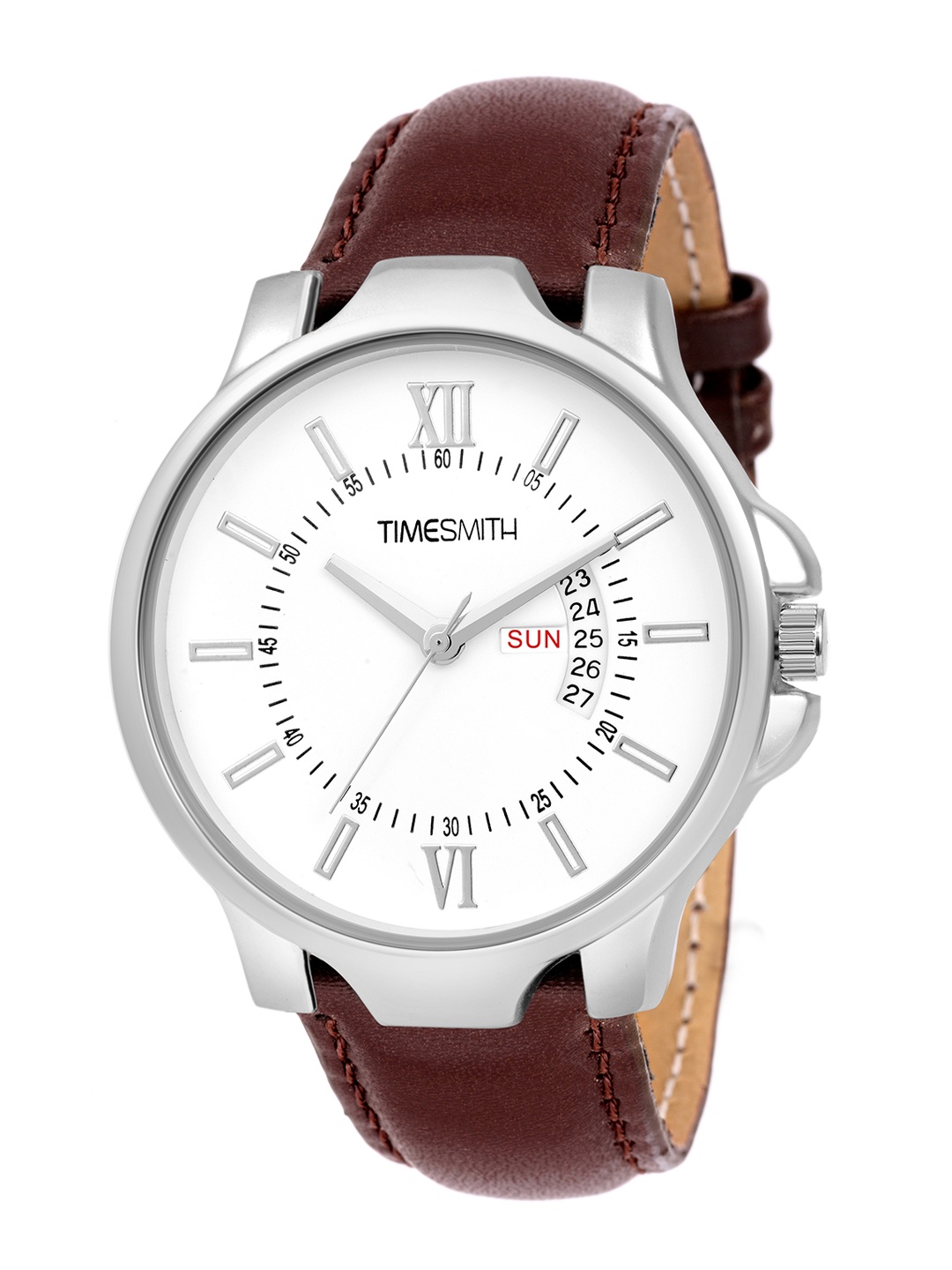 

TIMESMITH Men White & Brown Analogue Watch TSC-072ktd1