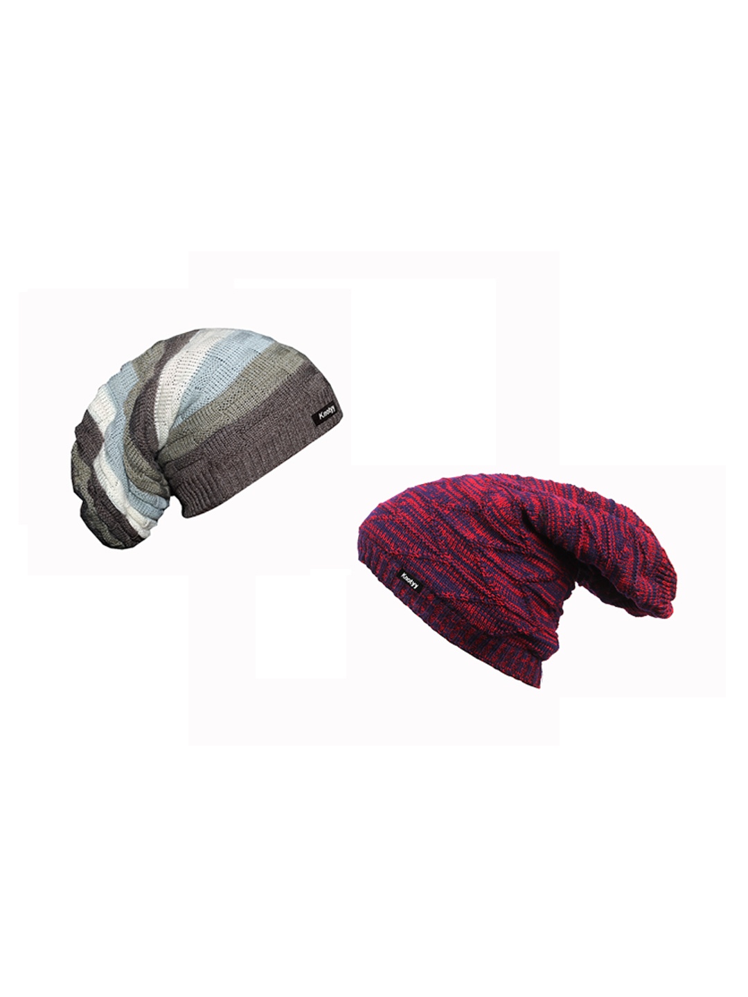 

Knotyy Men Pack of 2 Beanie, Pink