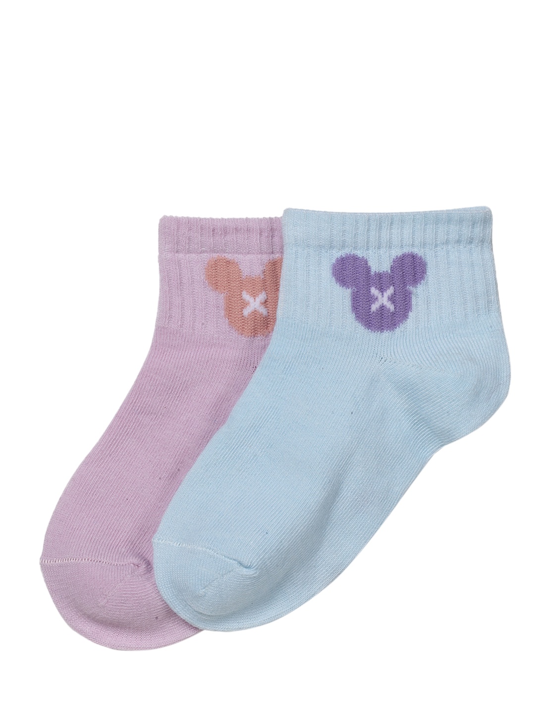 

J Style Kids Pack of 2 Solid Ankle Length Socks, Blue