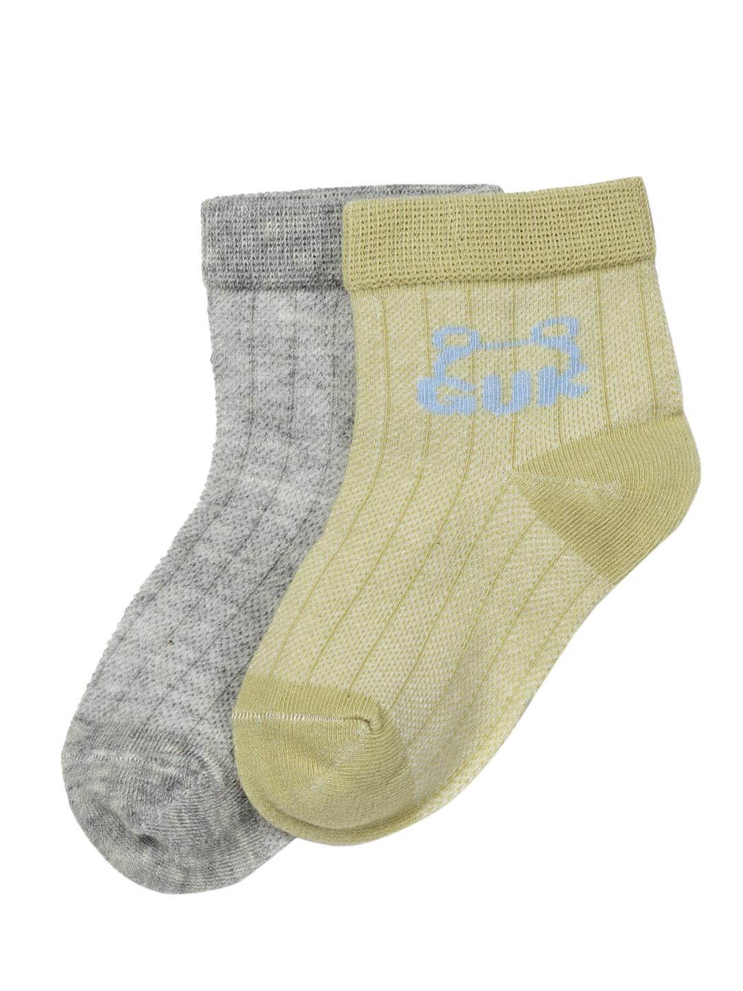 

J Style Kids Pack of 2 Ankle Length Socks, Green