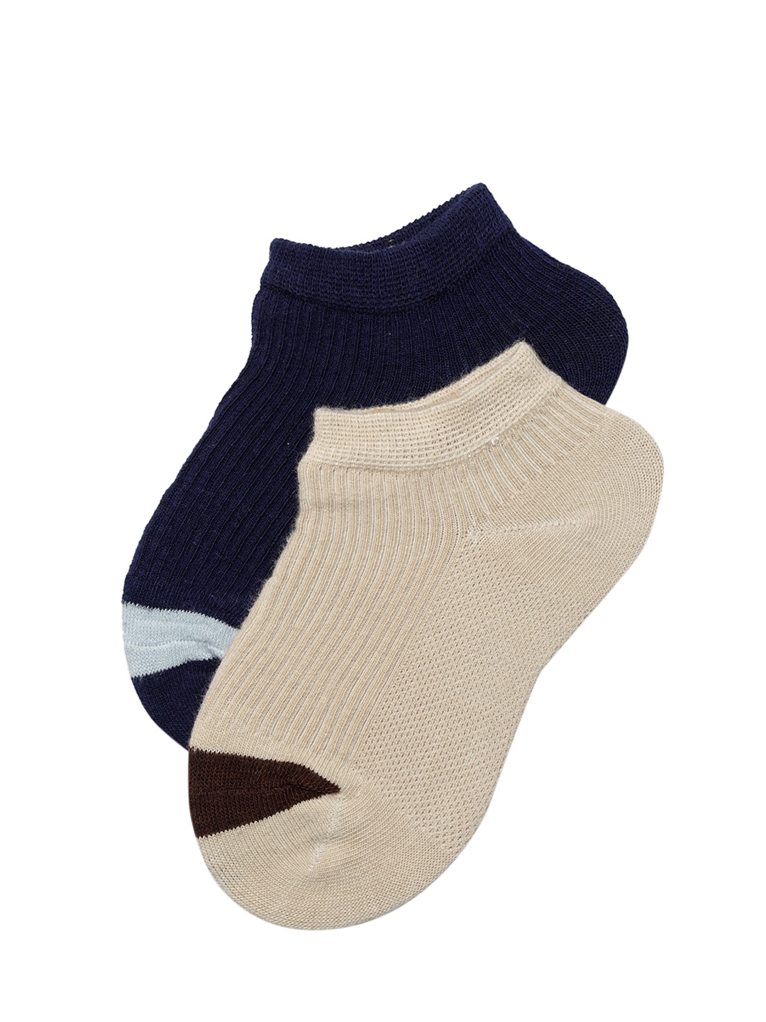 

J Style Kids Pack of 2 Solid Ankle Length Socks, Navy blue