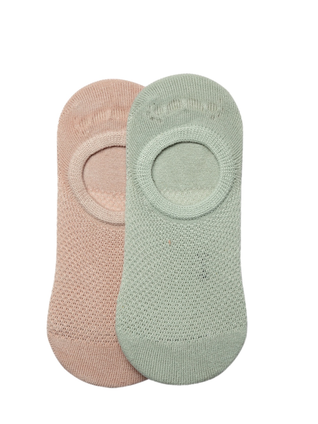 J Style Kids Pack of 2 Solid Shoe Liners Socks, Pink