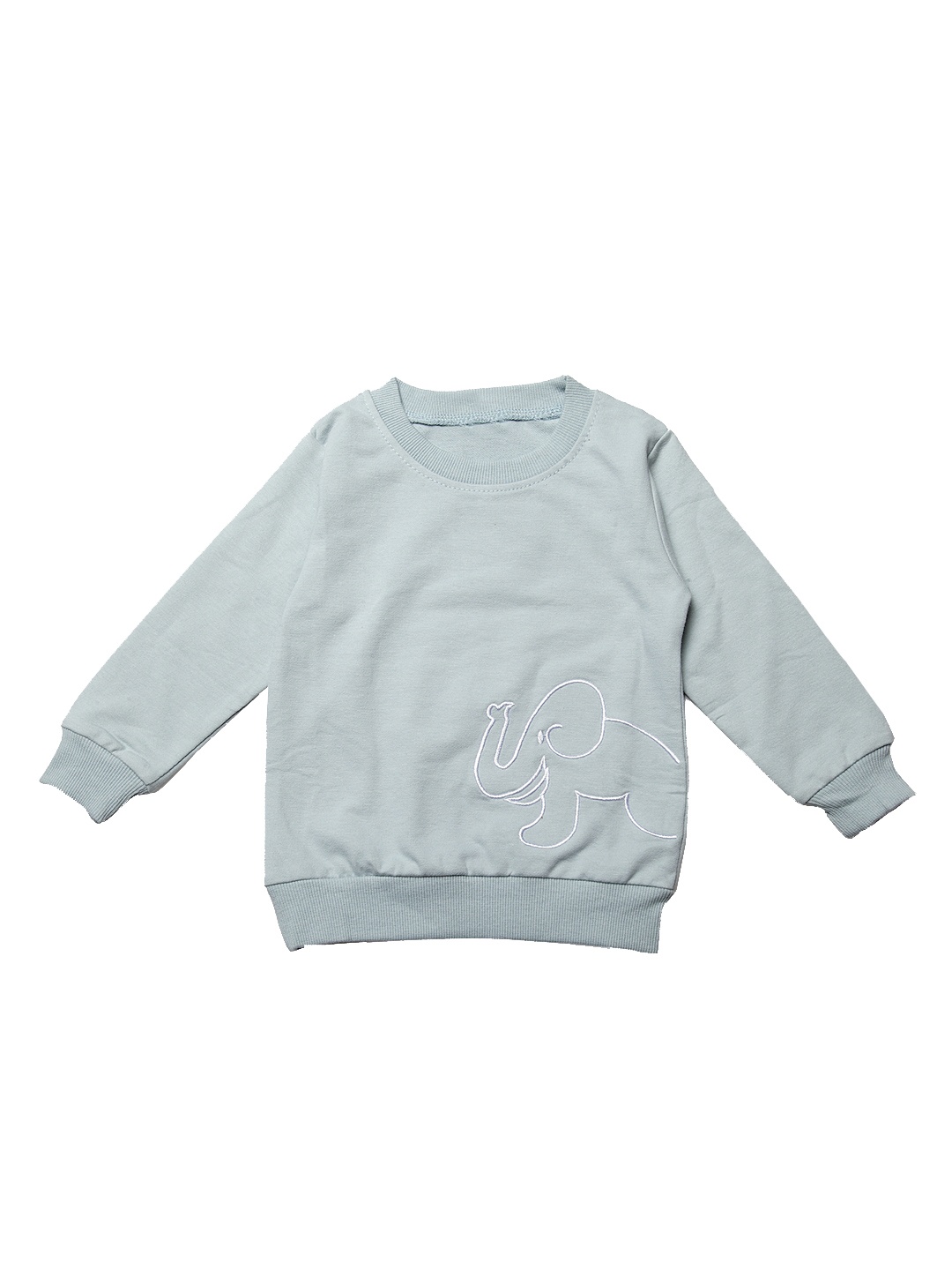 

J Style Unisex Blue Solid Sweatshirt
