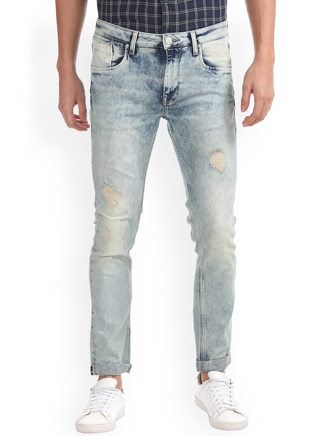 

Ed Hardy Men Blue Skinny Fit Mid-Rise Mildly Distressed Stretchable Jeans