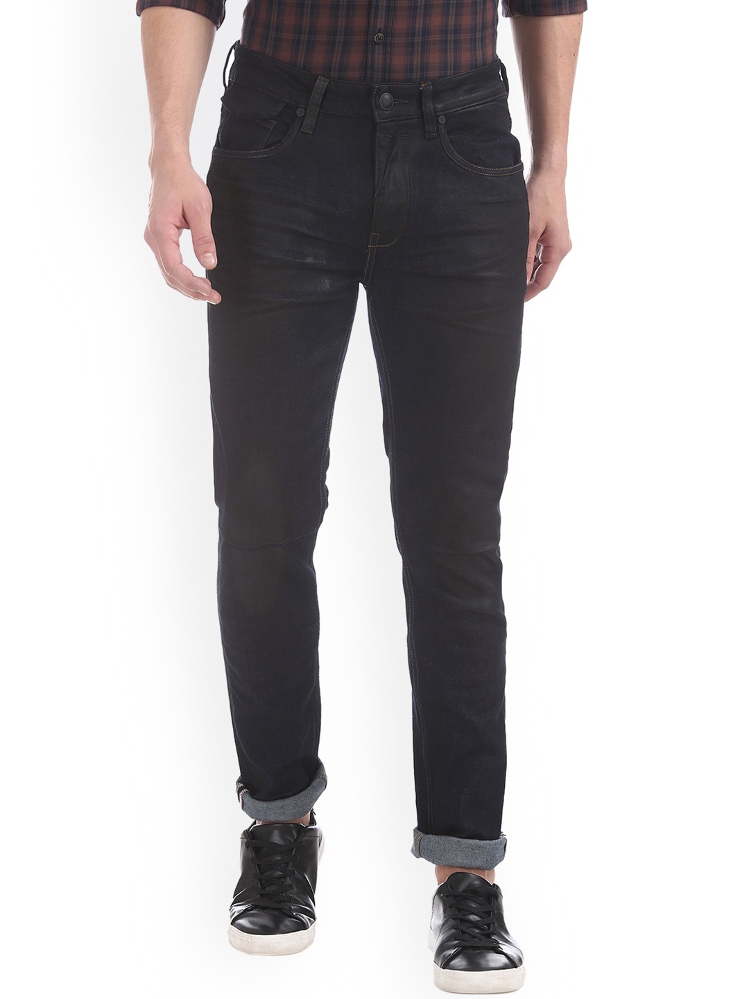 

Ed Hardy Men Black Skinny Fit Mid-Rise Clean Look Stretchable Jeans