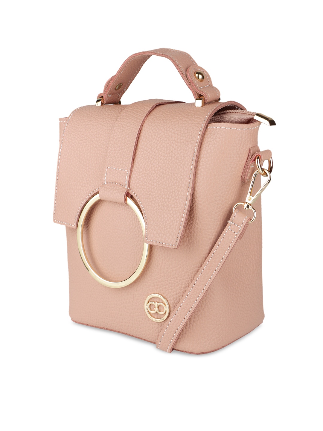 GIO COLLECTION Pink Solid Sling Bag