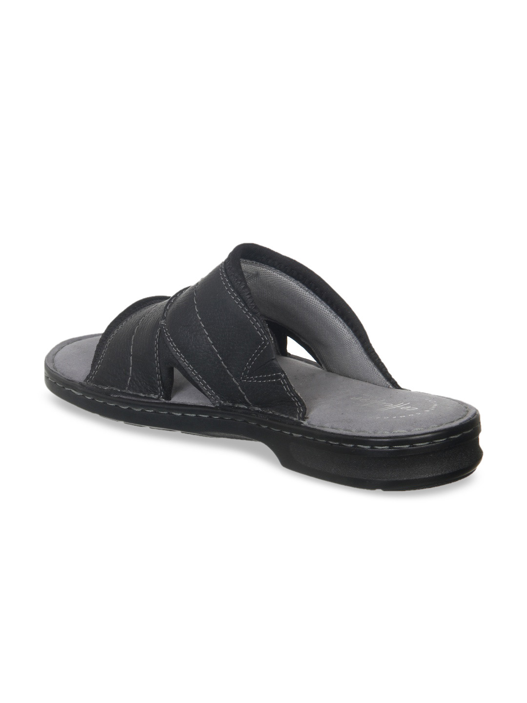 

Clarks Men Black Leather Comfort Sandals