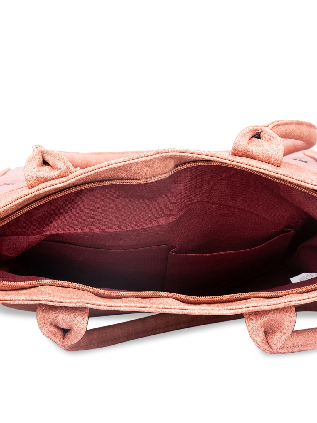 

Satchel Bags Pink Self Design Shoulder Bag
