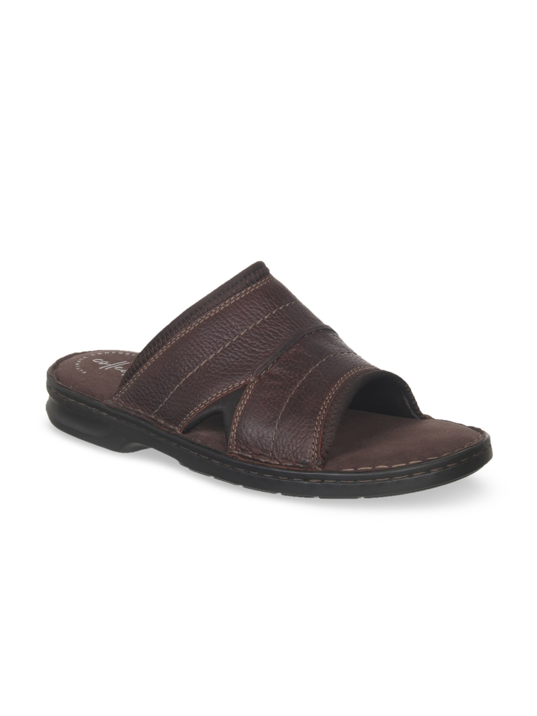 

Clarks Men Brown Leather Comfort Sandals