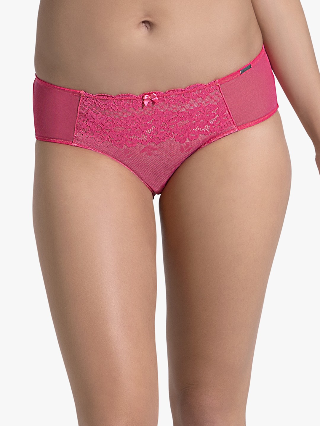 Amante Women Lace Low Rise Flawless Bikini Brief - PAN29201, Pink