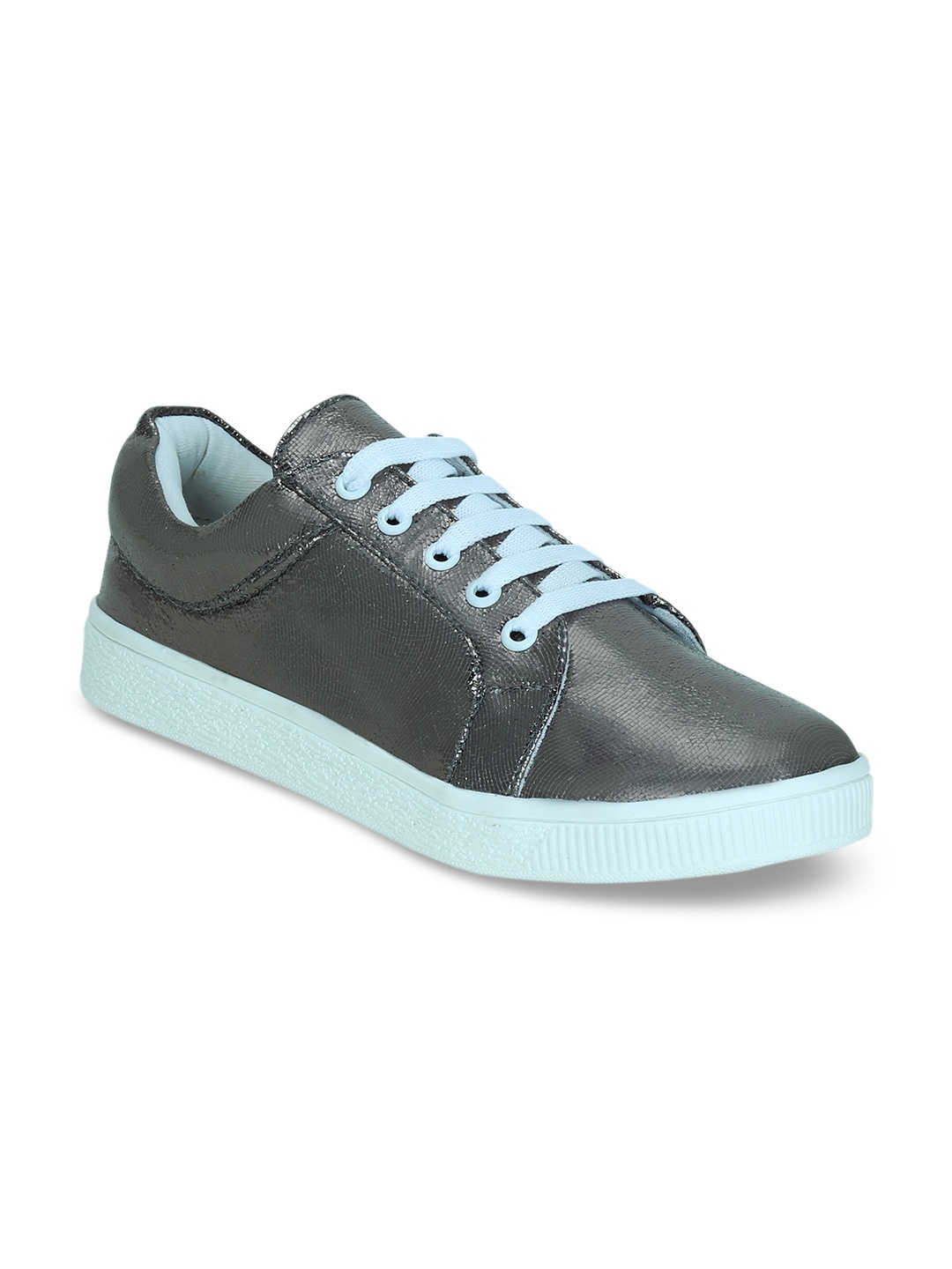 

Get Glamr Women Solid Grey Sneakers