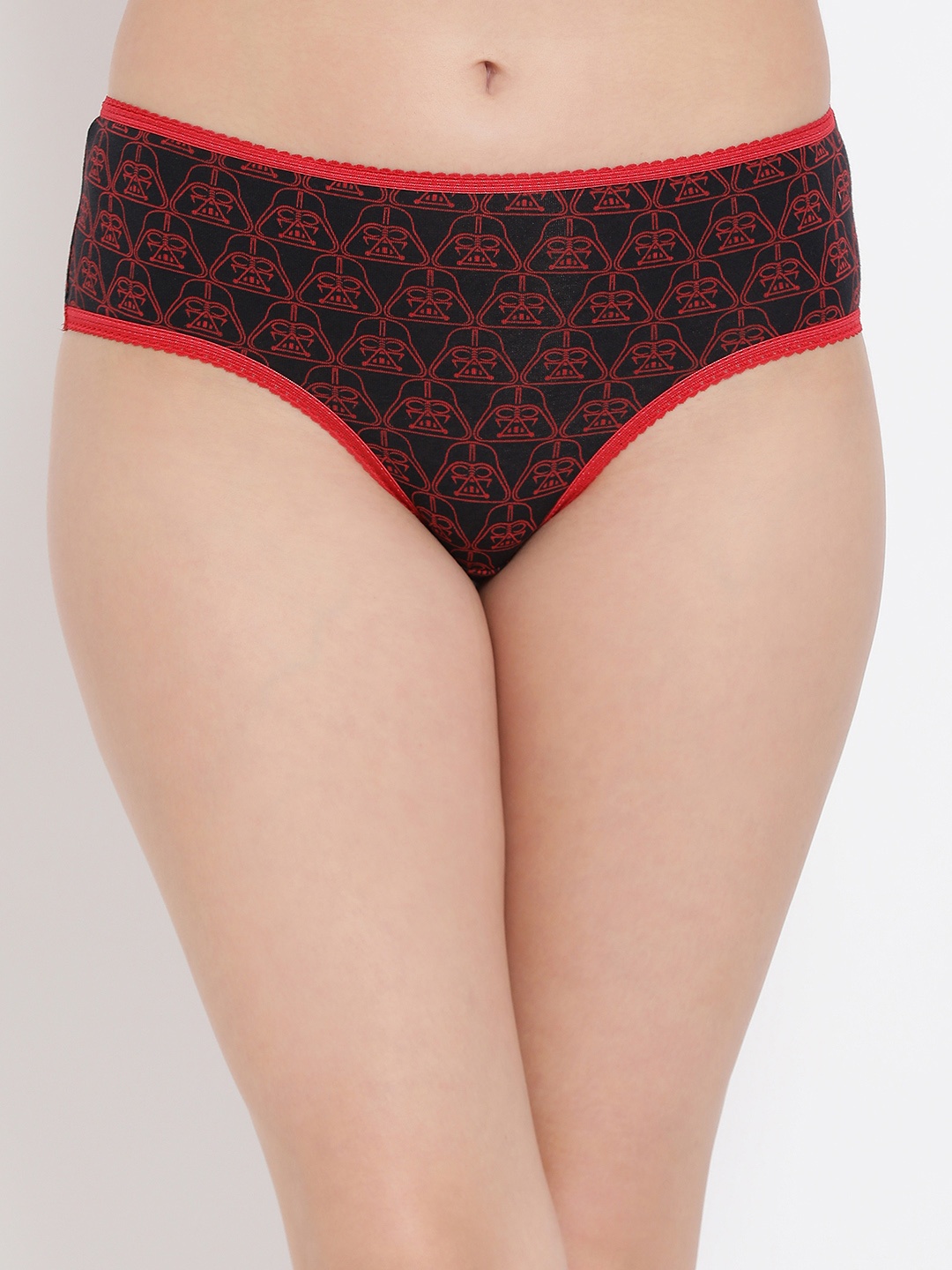 

Clovia Women Red & Black Printed Hipster Briefs PN2990P04XL