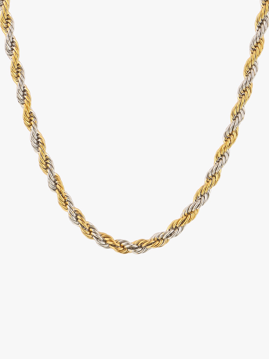 

Peora Silver-Toned Stainless Steel Chain
