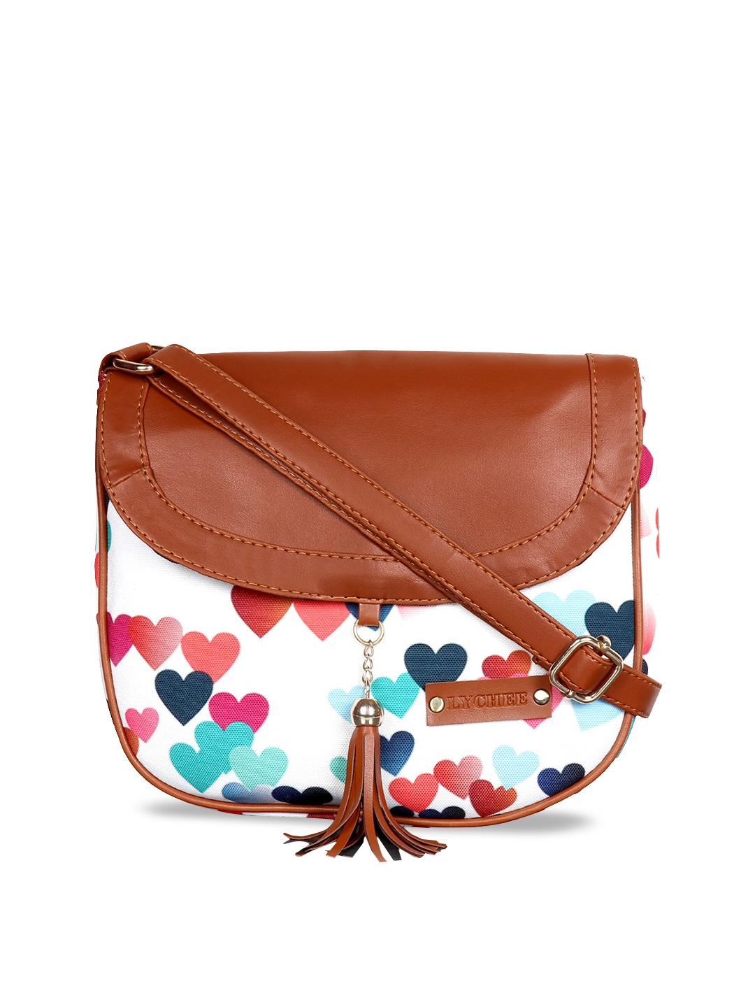 

Lychee bags Multicoloured Printed Sling Bag, Multi