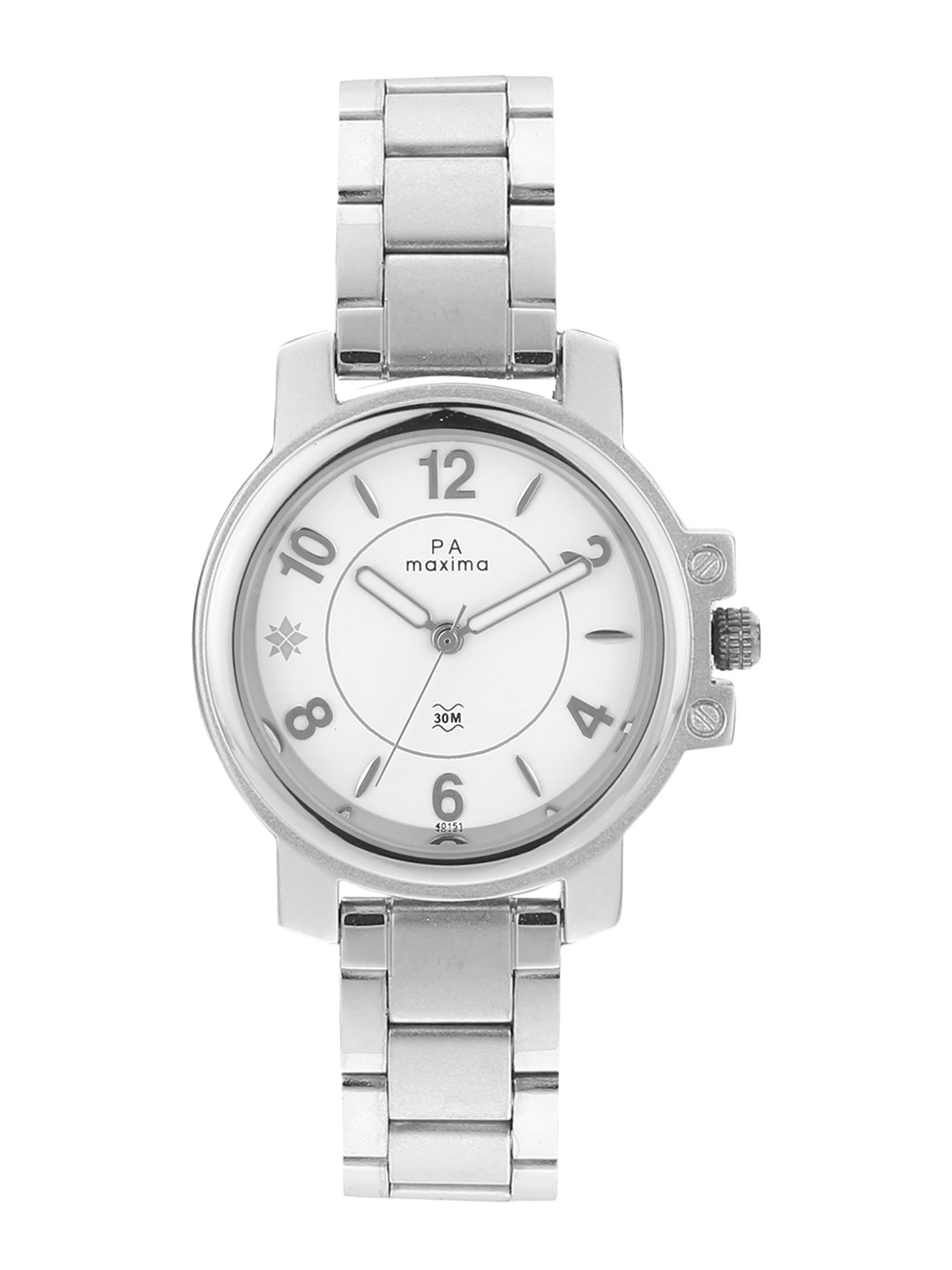 

maxima Women White Analogue Watch 40151CMLI