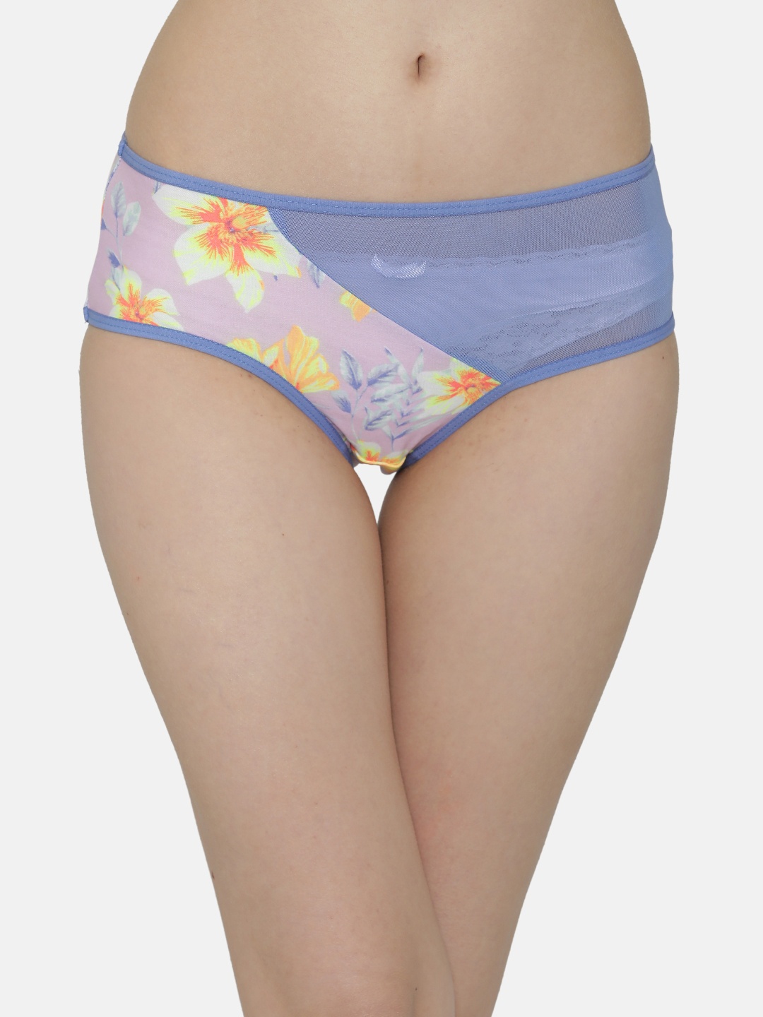 

Clovia Women Pink & Purple Printed Hipster Briefs PN3051P22XL