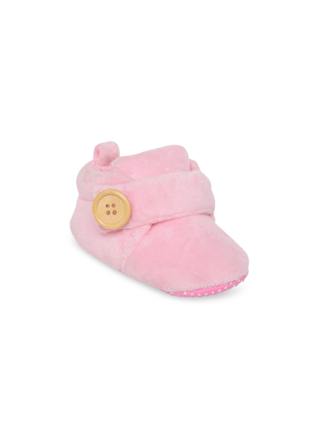 

CHiU Unisex Pink Solid Booties