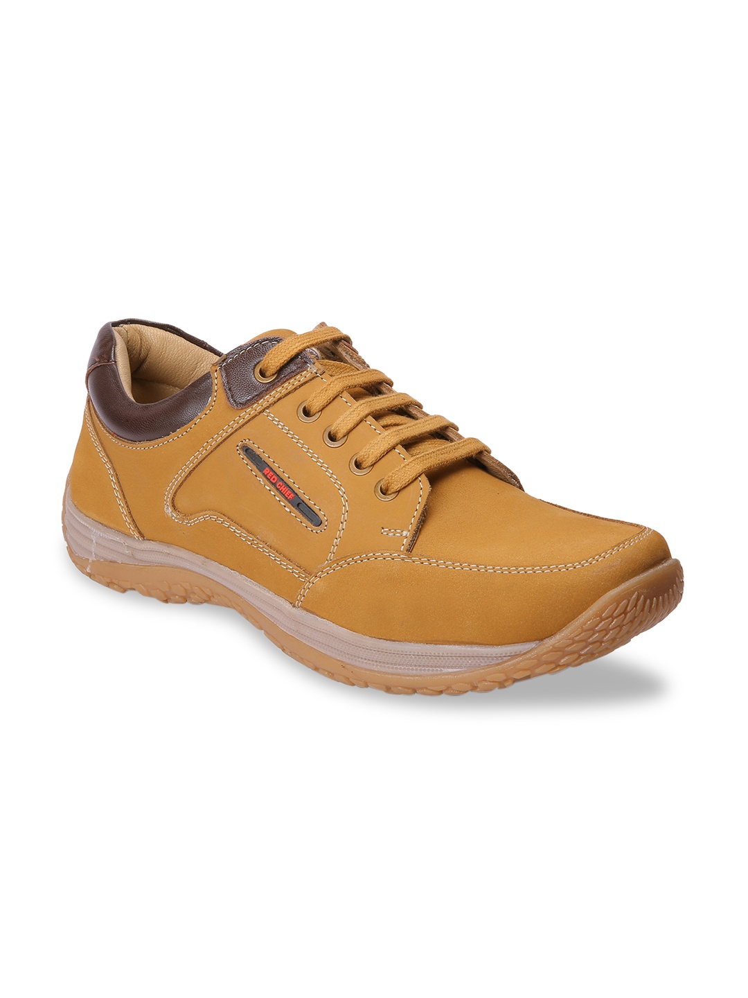 

Red Chief Men Brown Leather Sneakers