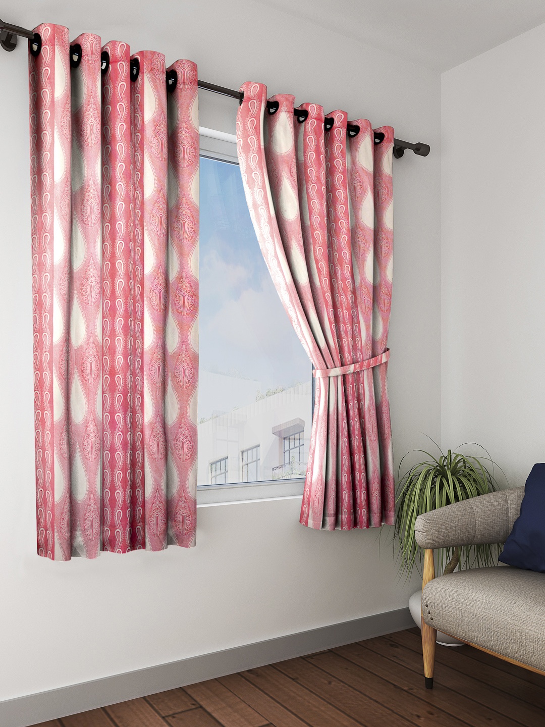 

Cortina Pink Window Curtains