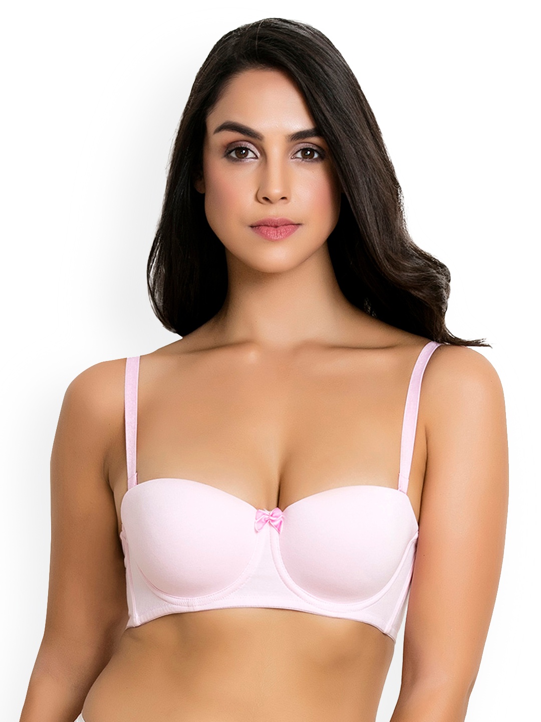

Zivame Pink Solid Underwired Non Padded T-shirt Bra