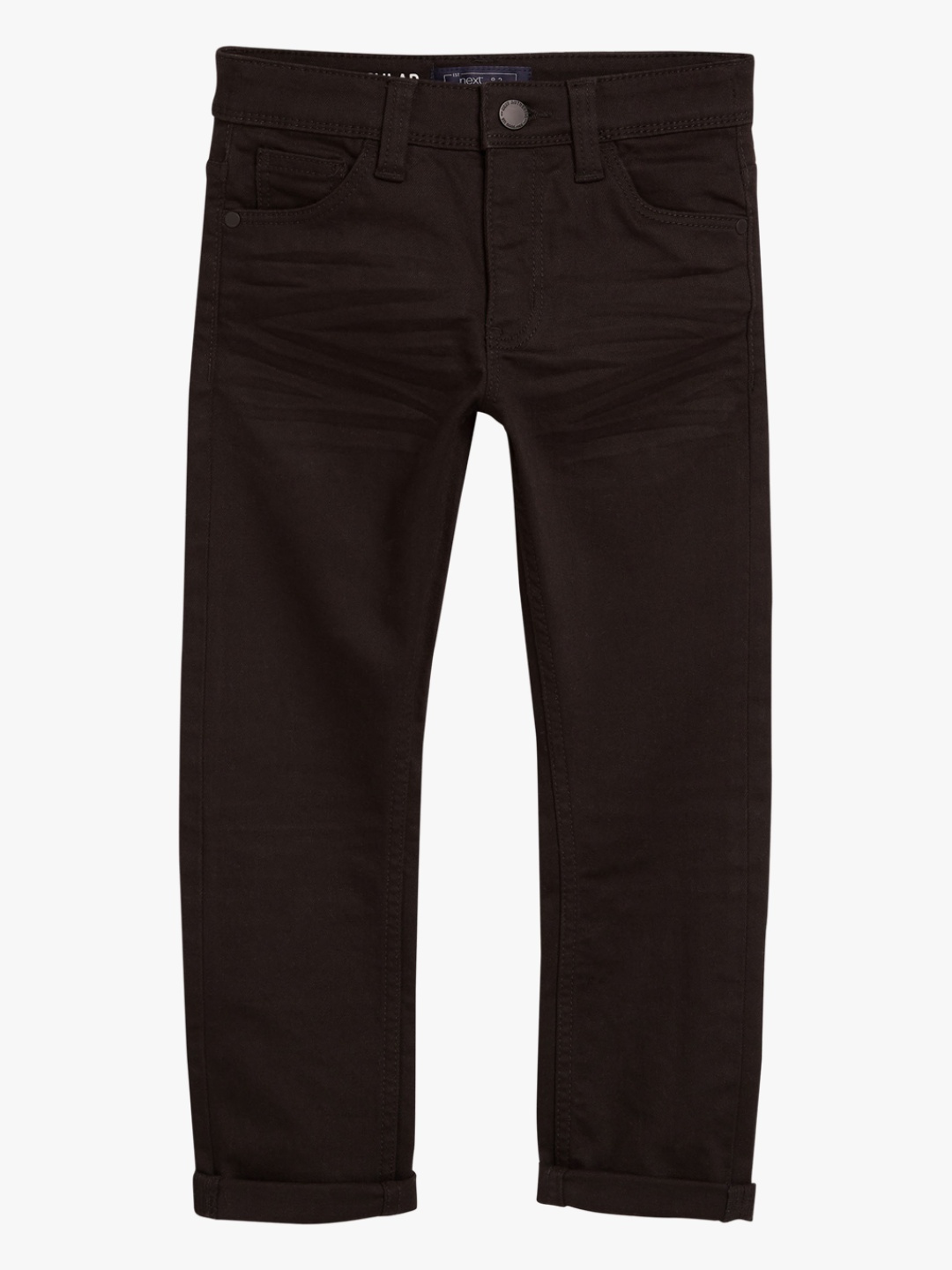 NEXT Boys Black Regular Fit Mid-Rise Clean Look Jeans