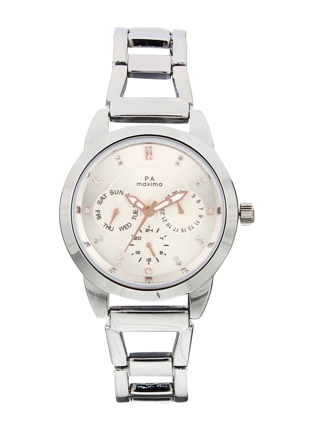 

maxima Women Silver-Toned Analogue Watch O-52911BMLI