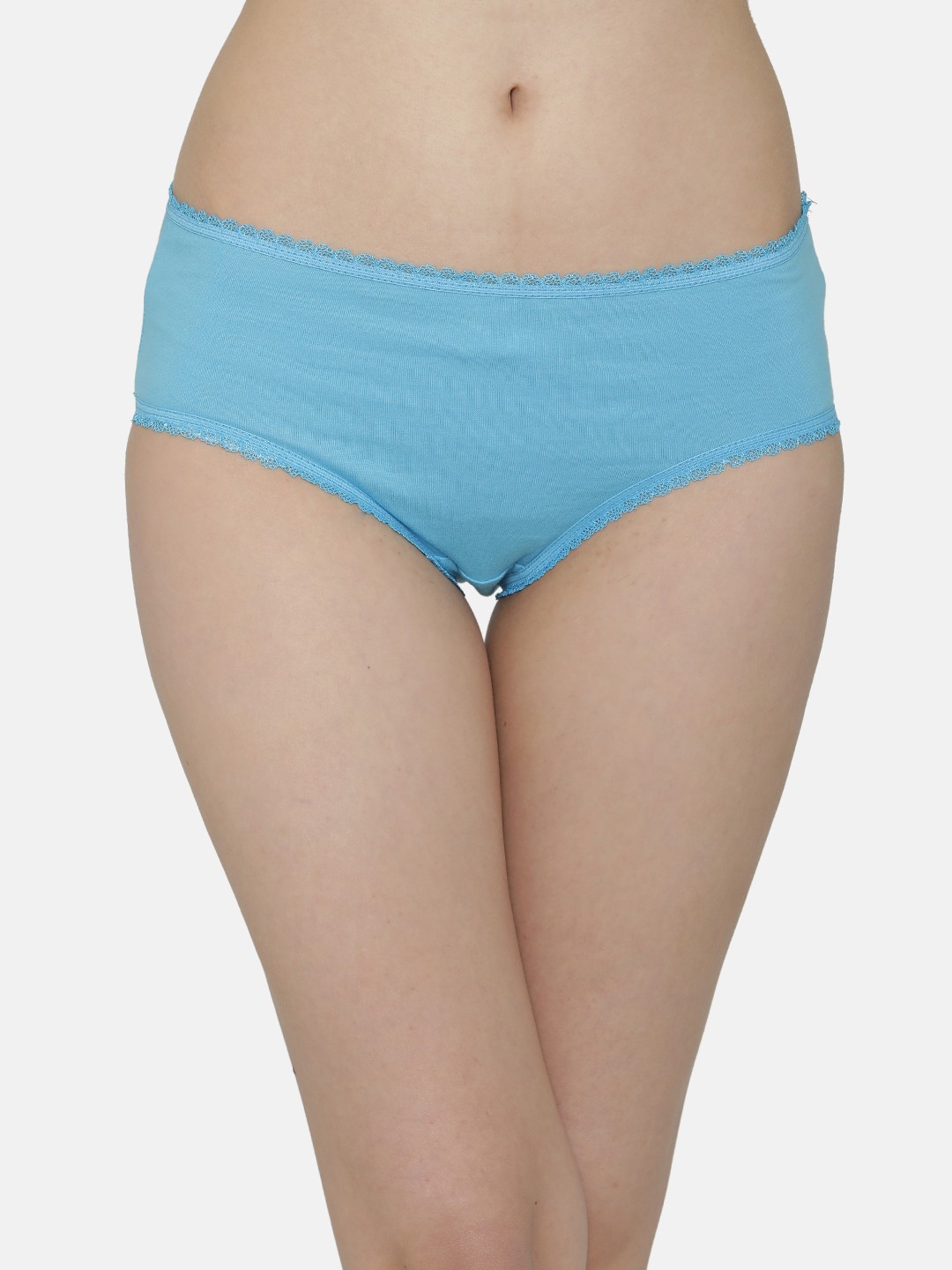 

Clovia Women Blue Solid Mid-Rise Hipster Briefs PN2960P03XL