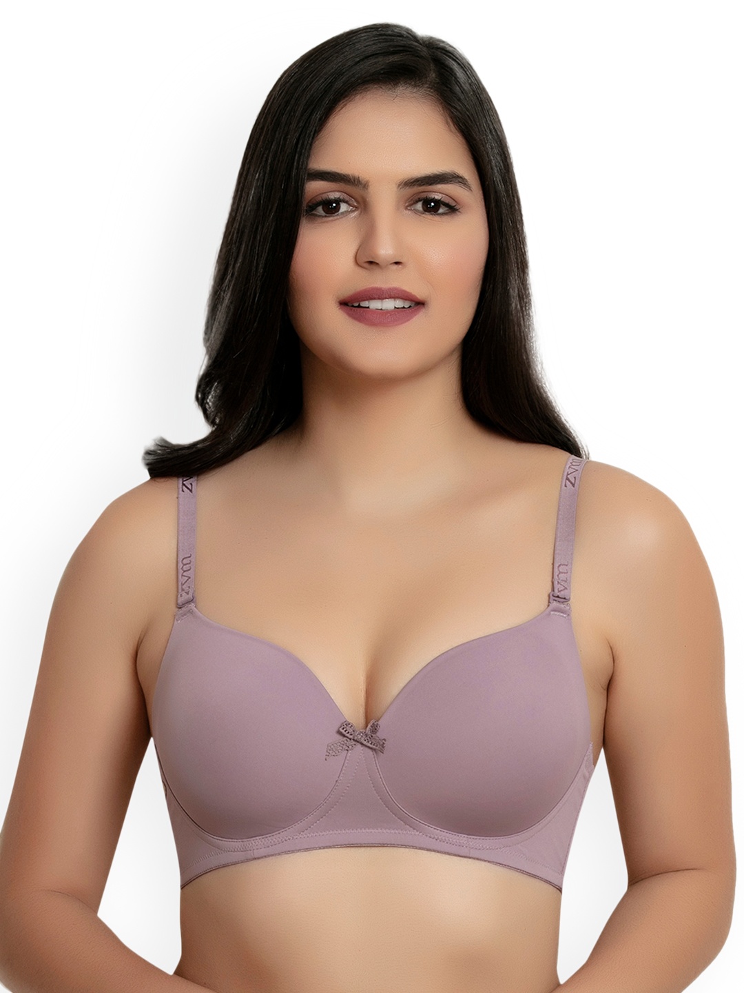 

Zivame Purple Solid Non-Wired Lightly Padded T-shirt Bra ZI1131COREPURPL
