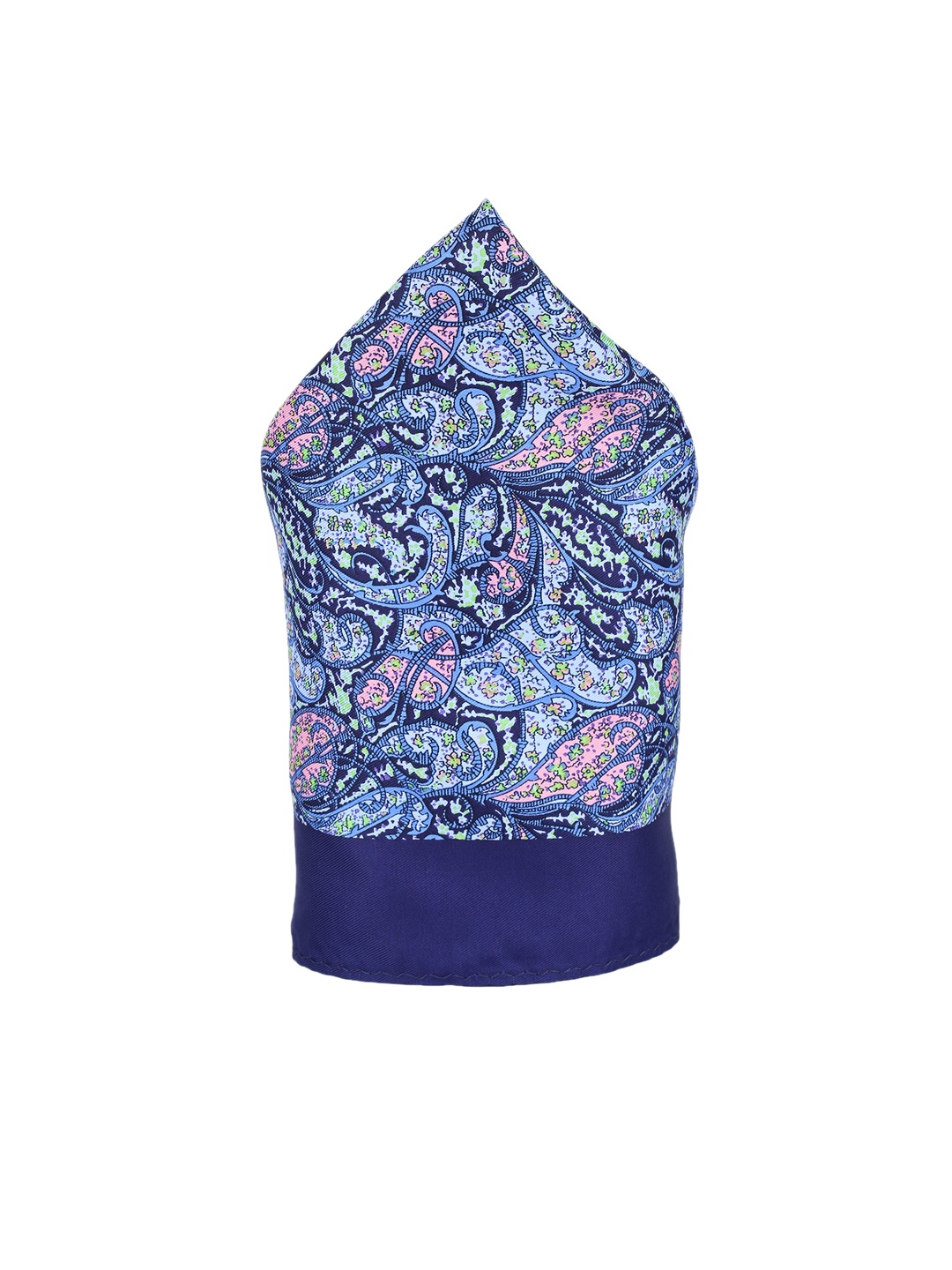 

Alvaro Castagnino Men Blue Printed Pocket Square