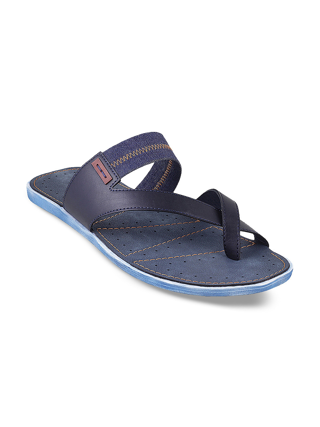 

Metro Men Blue Leather Comfort Sandals