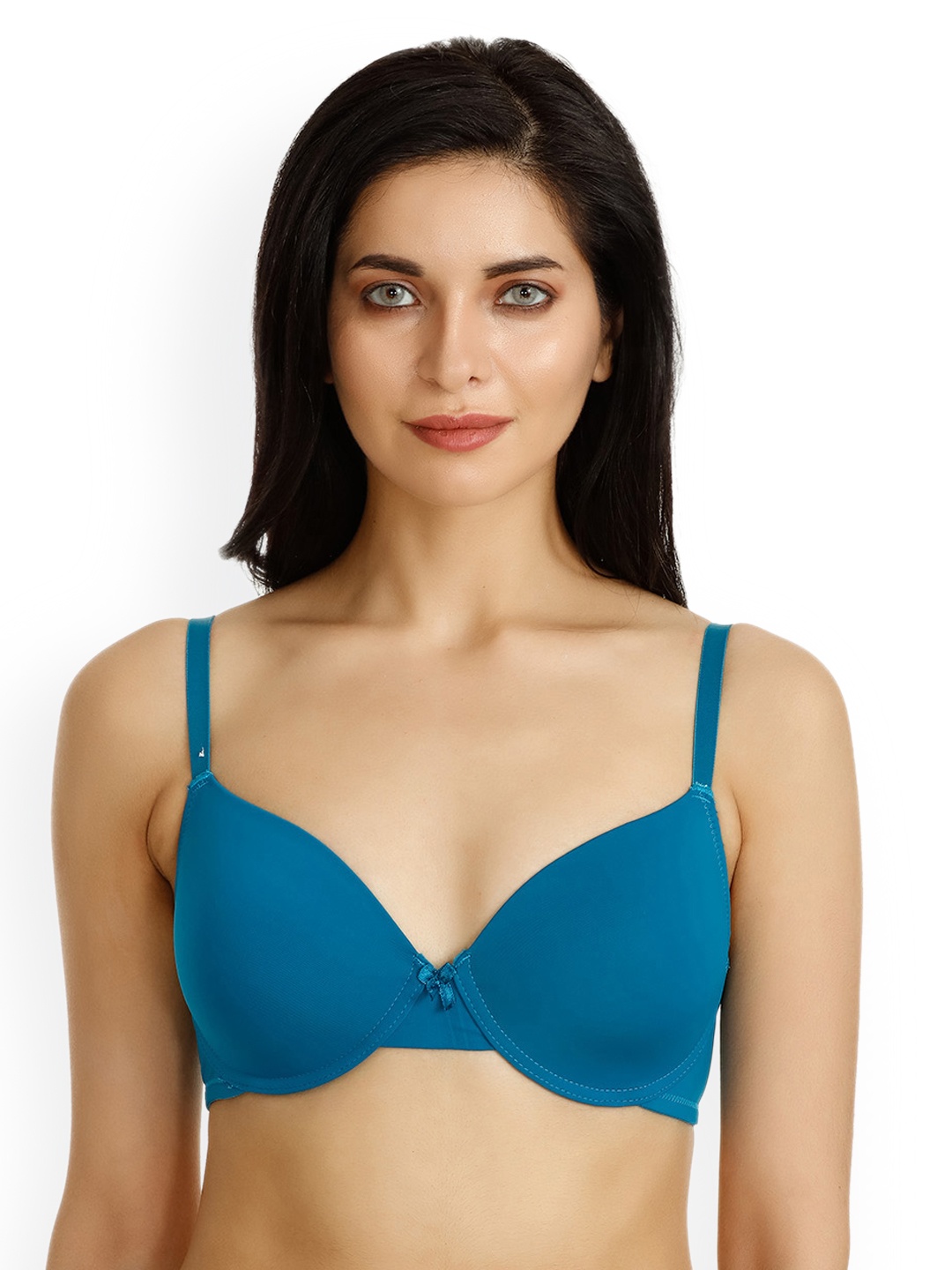 

Zivame Blue Solid Underwired Lightly Padded T-shirt Bra ZI0101V0LMEPURP